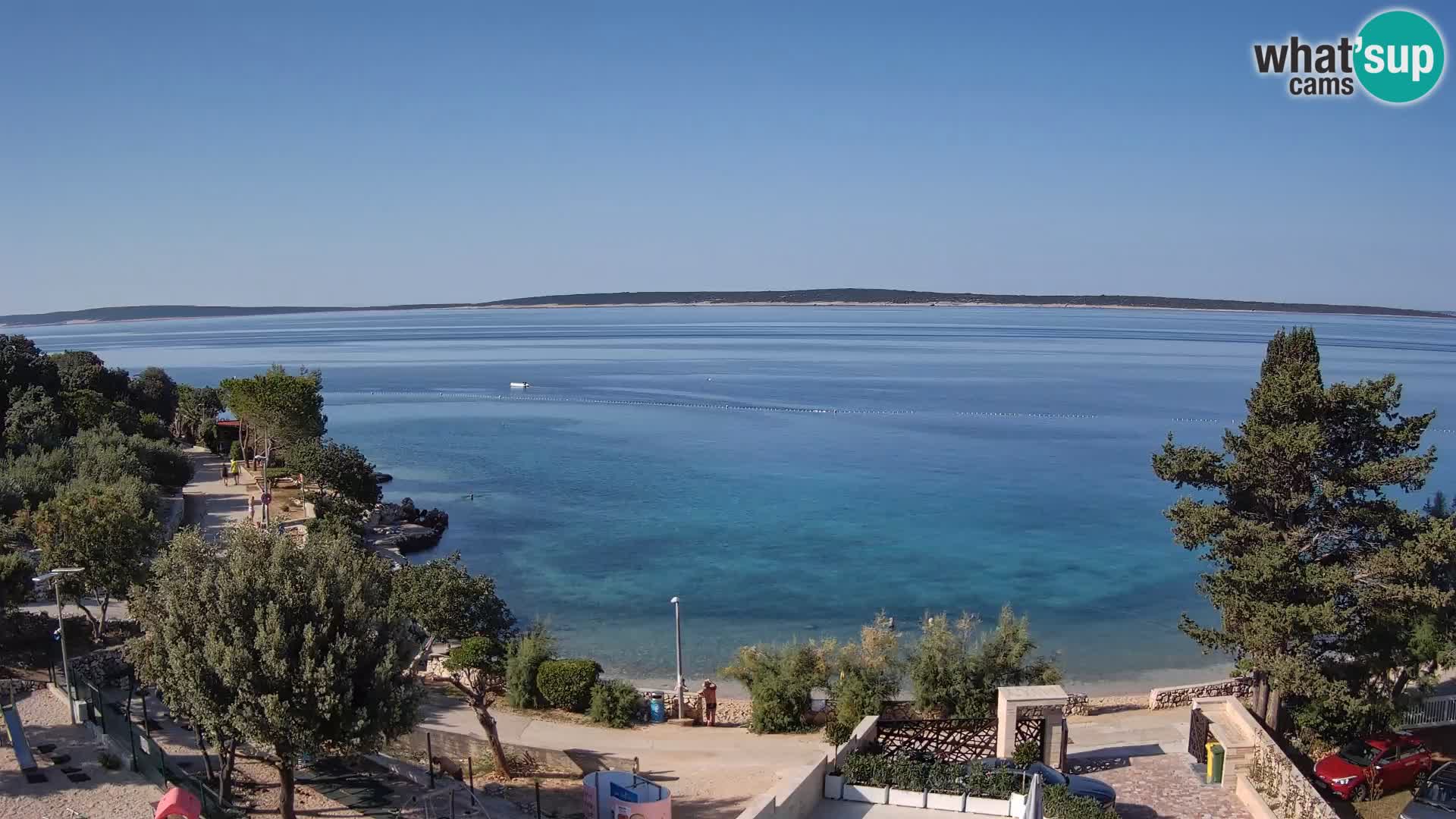 Webcam Plaža Male Mandre – Live View from Pag Island