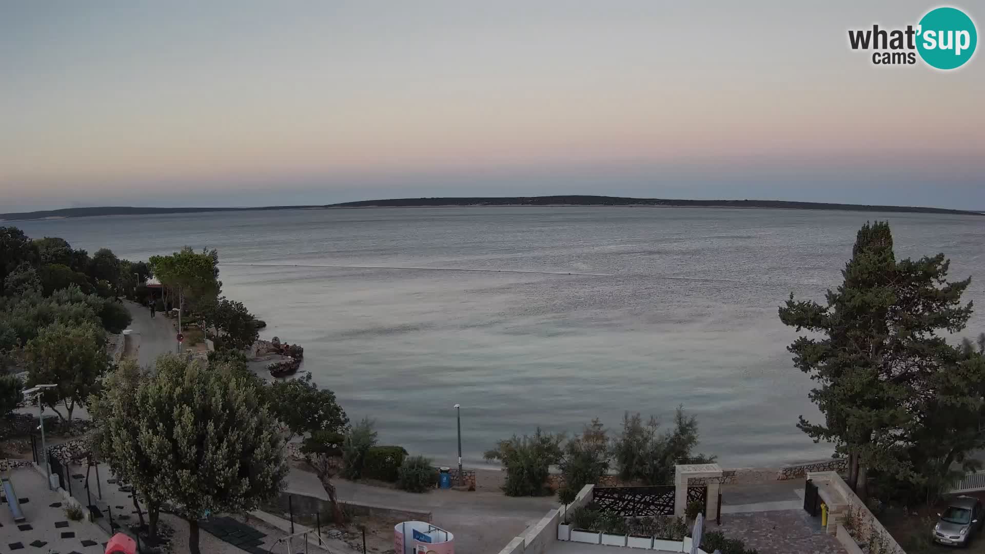 Webcam Strand Male Mandre – Liveblick von der Insel Pag