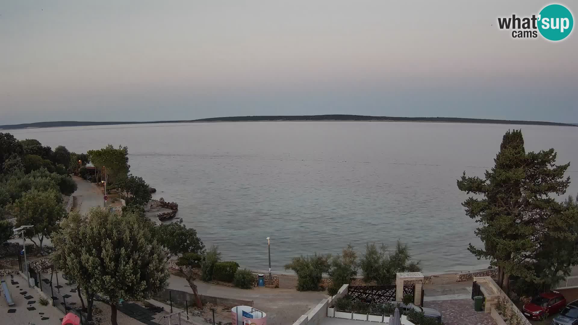 Webcam Plaža Male Mandre – Live View from Pag Island