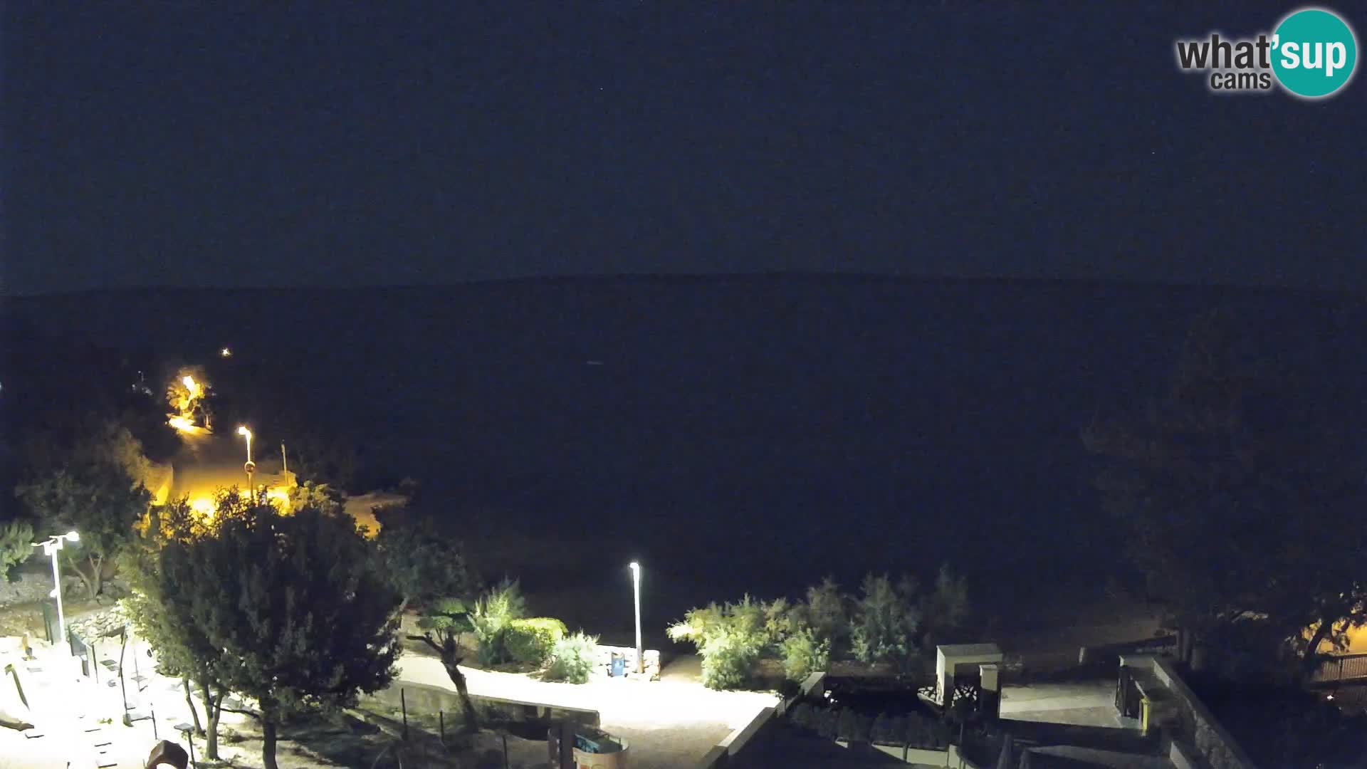 Webcam Plaža Male Mandre – Diretta dalla spiaggia sull’isola di Pag