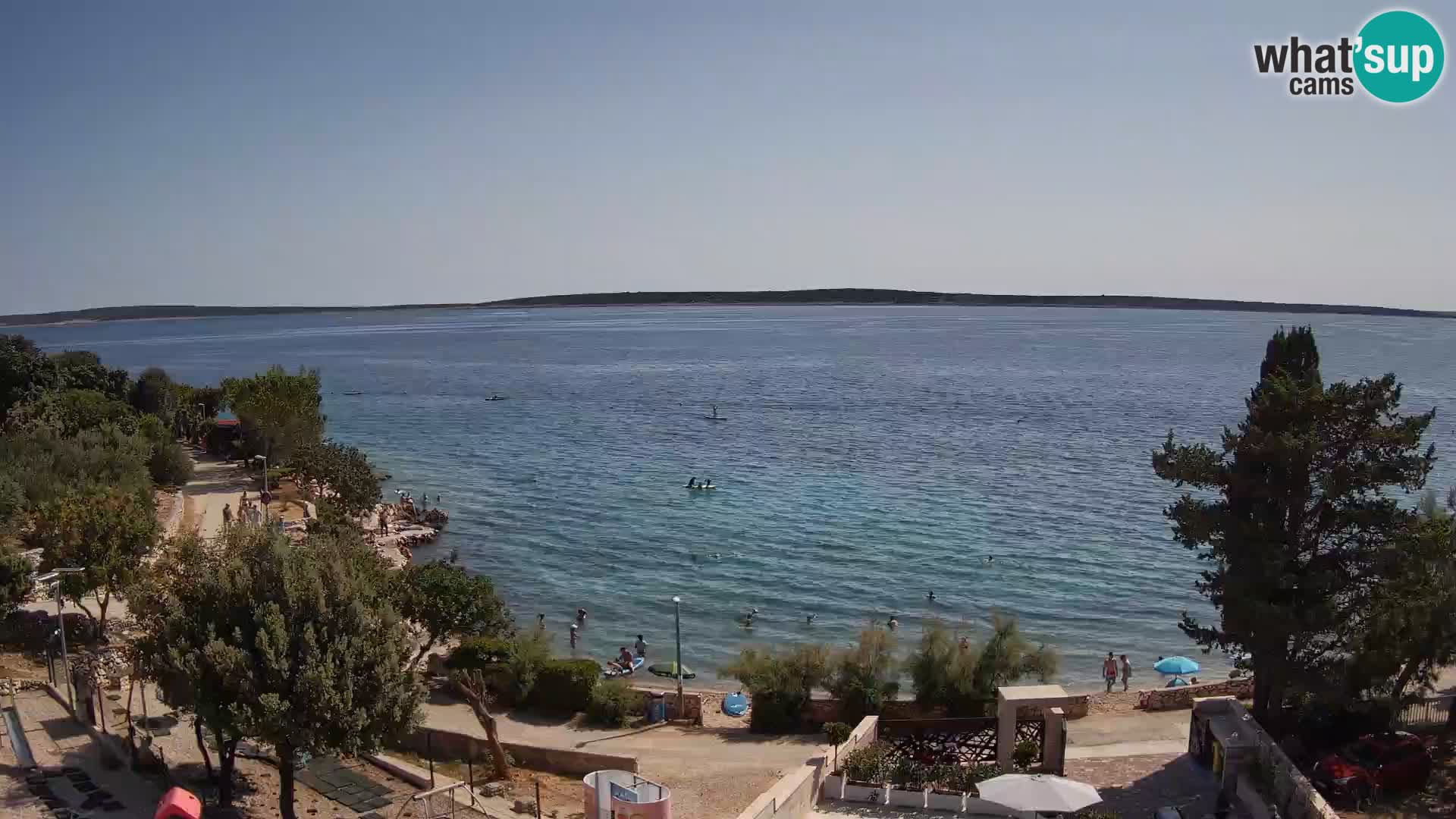 Webcam Plaža Male Mandre – Diretta dalla spiaggia sull’isola di Pag
