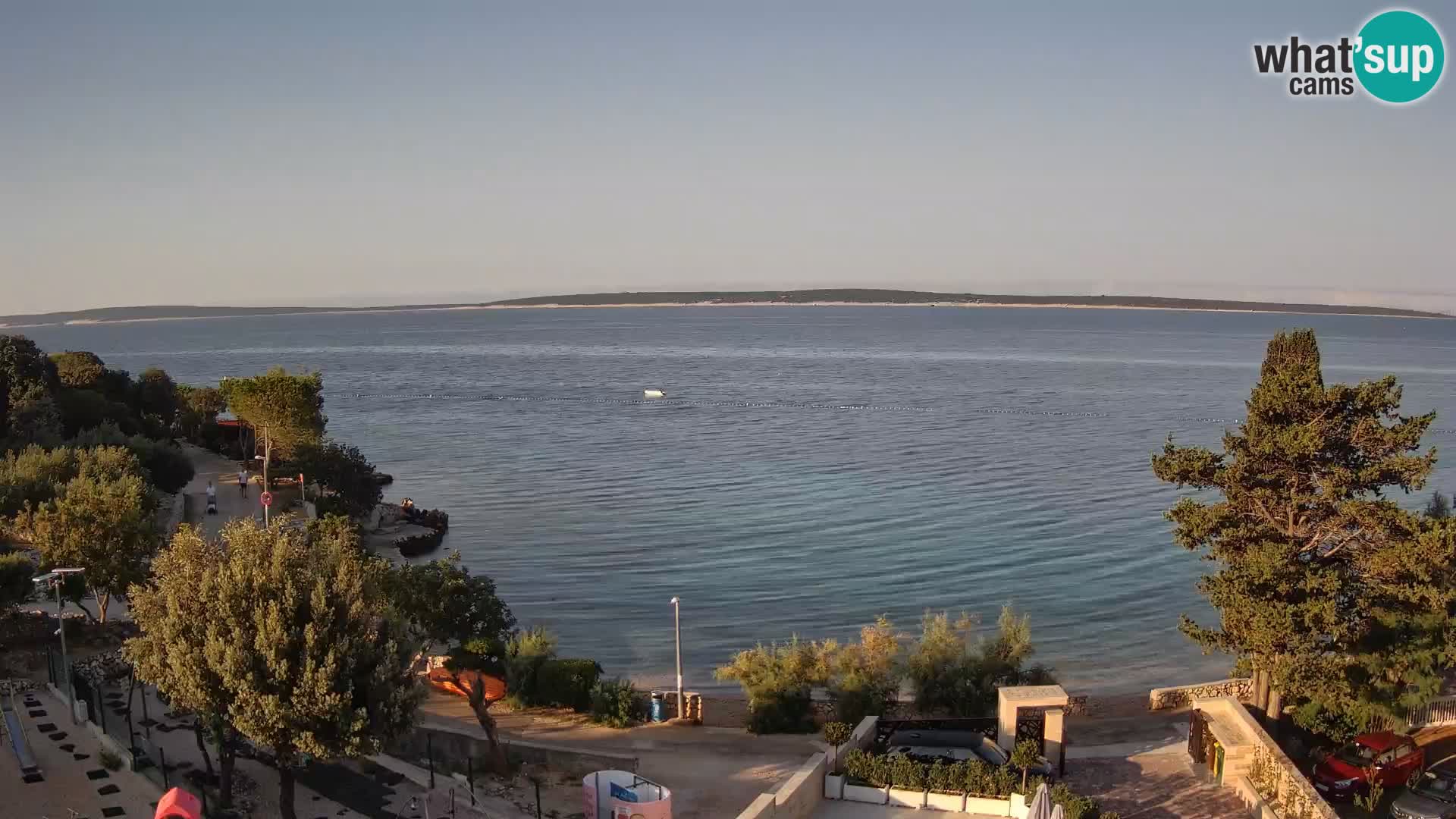 Webcam Plaža Male Mandre – Live View from Pag Island