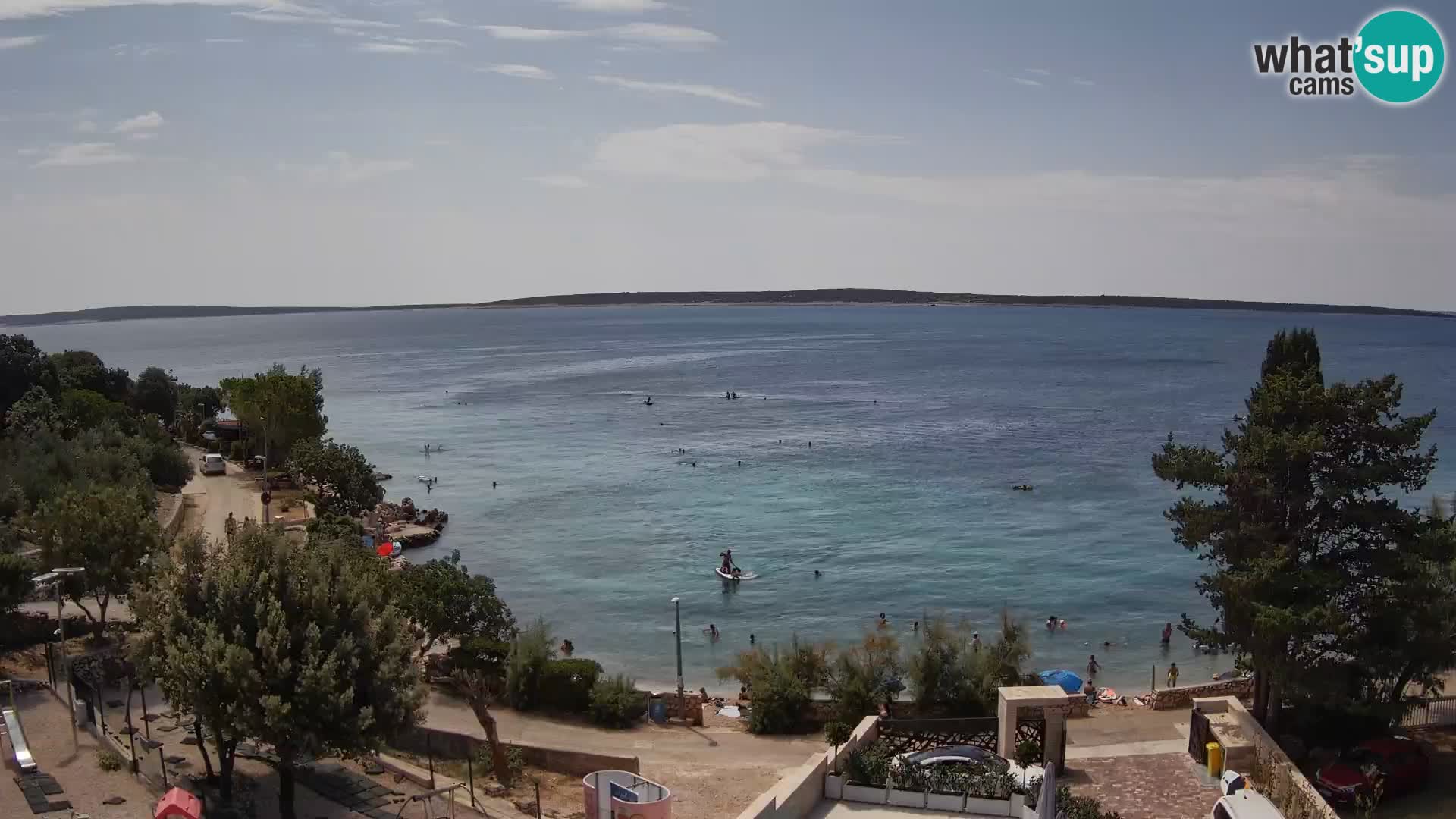 Webcam Plaža Male Mandre – Live View from Pag Island