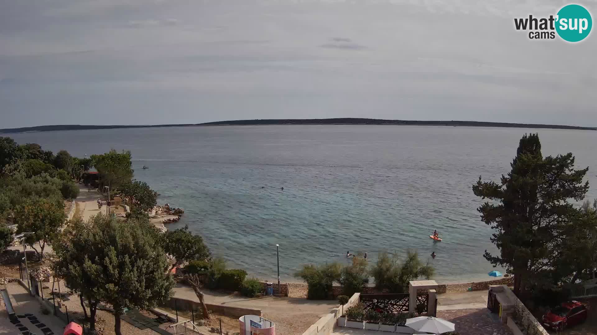 Webcam Plaža Male Mandre – Diretta dalla spiaggia sull’isola di Pag
