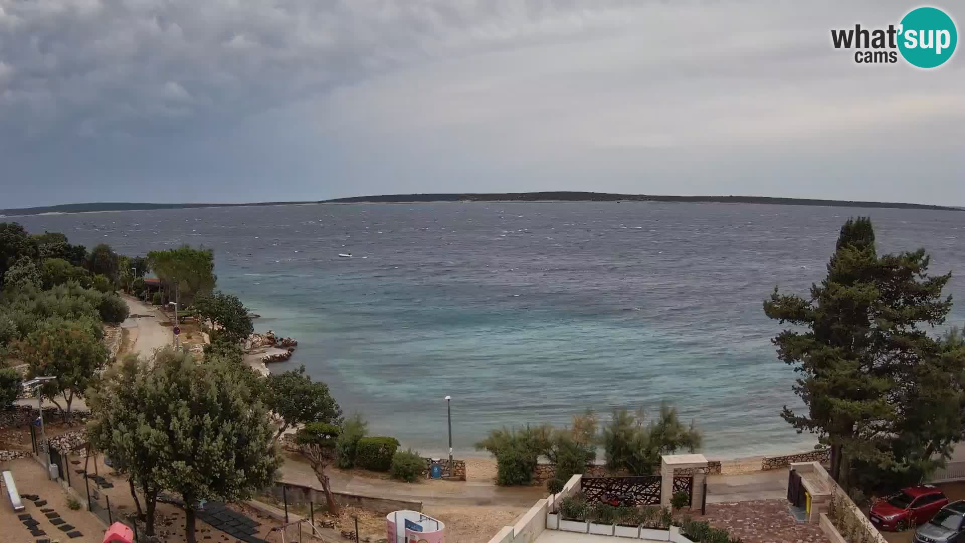 Webcam Plaža Male Mandre – Live View from Pag Island