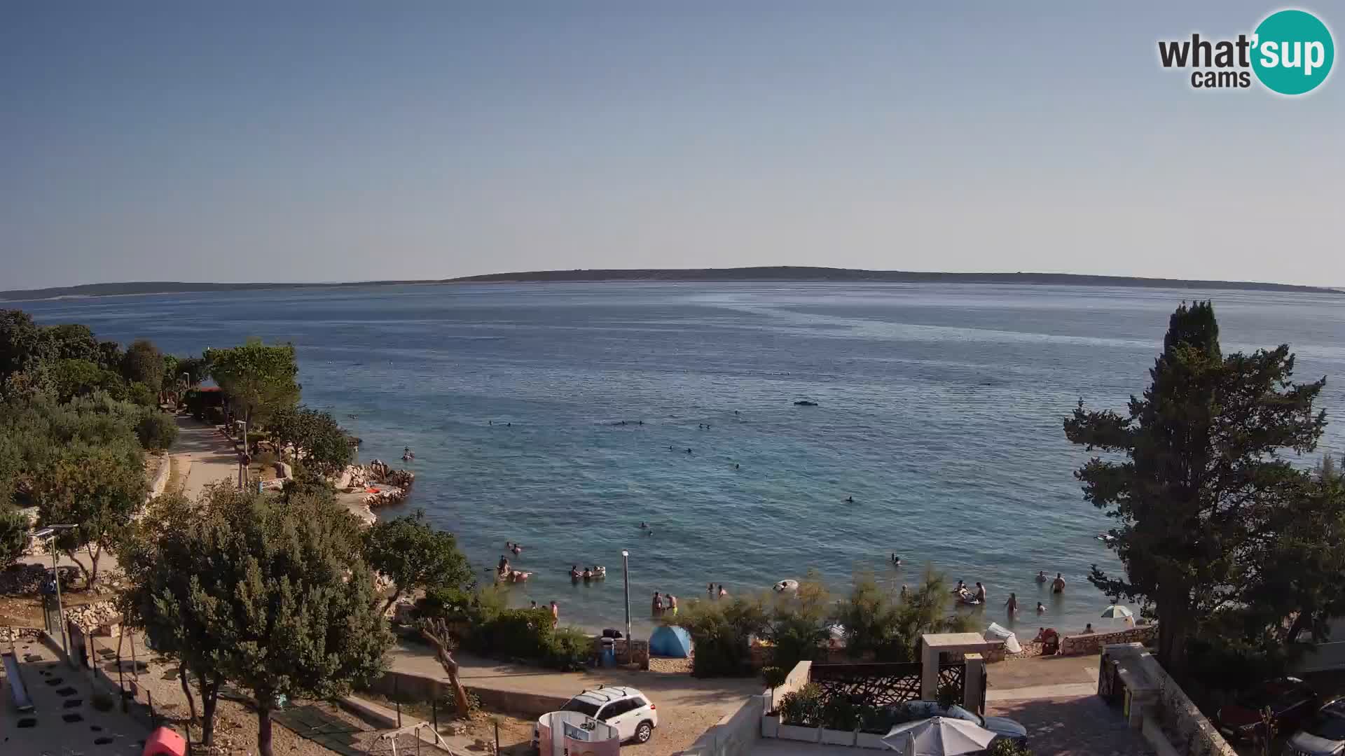 Webcam Plaža Male Mandre – Live View from Pag Island