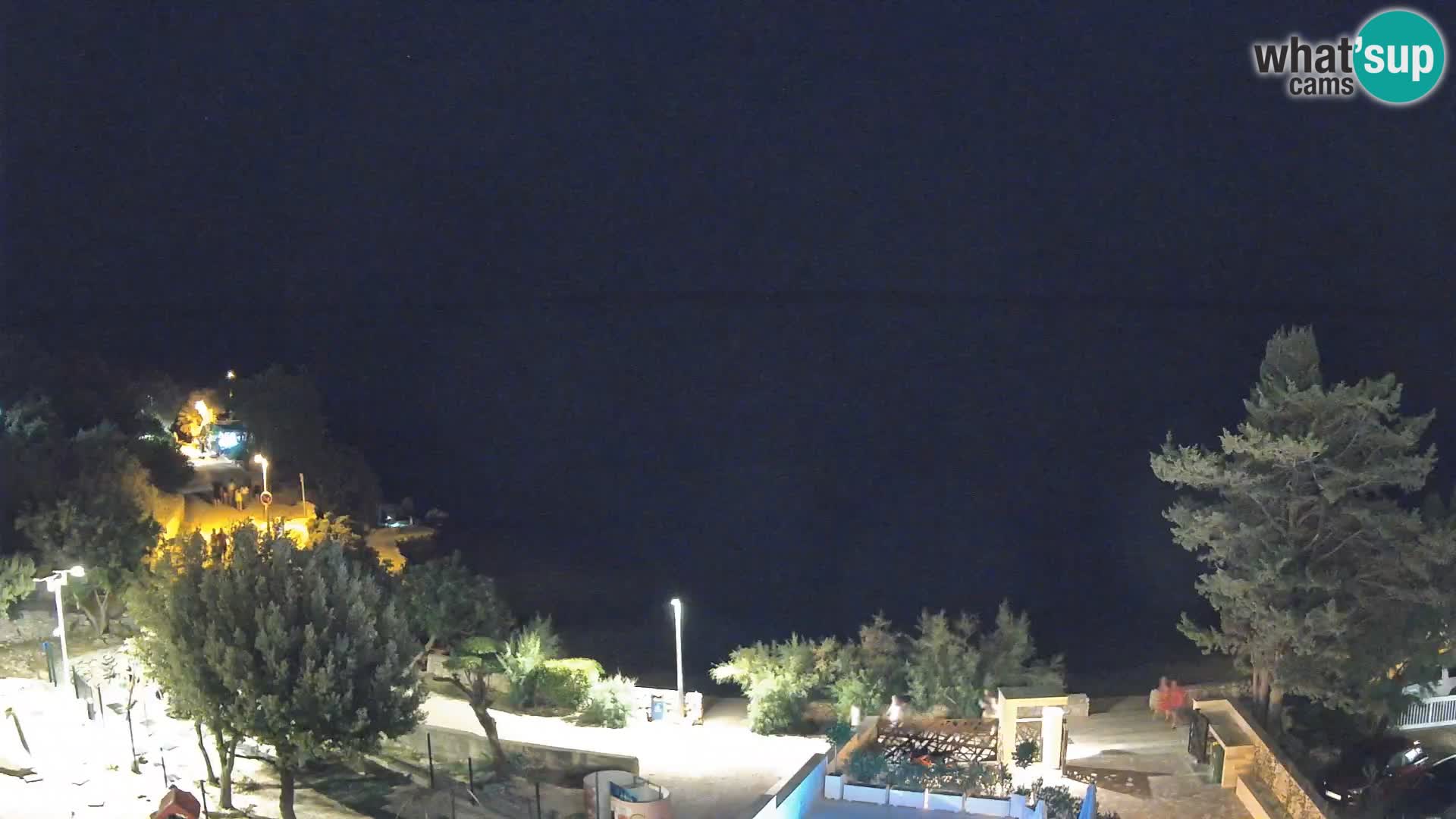 Webcam Plage Male Mandre – Vue en direct depuis l’île de Pag