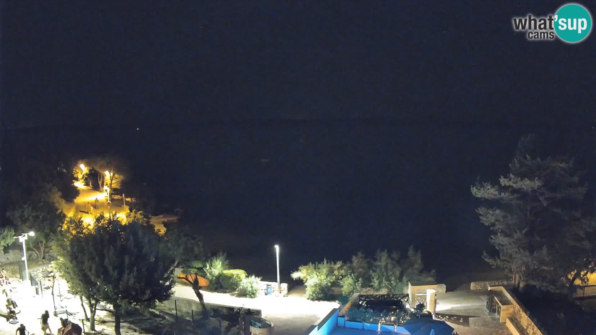 Webcam Plaža Male Mandre – Diretta dalla spiaggia sull’isola di Pag