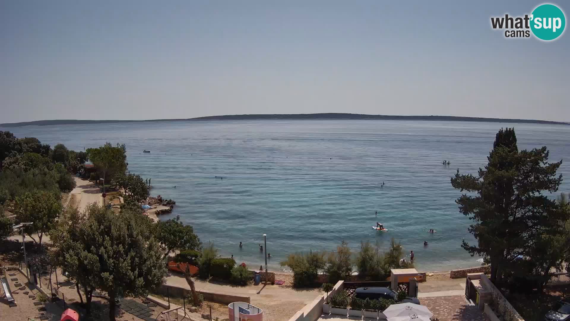 Webcam Plaža Male Mandre – Live View from Pag Island