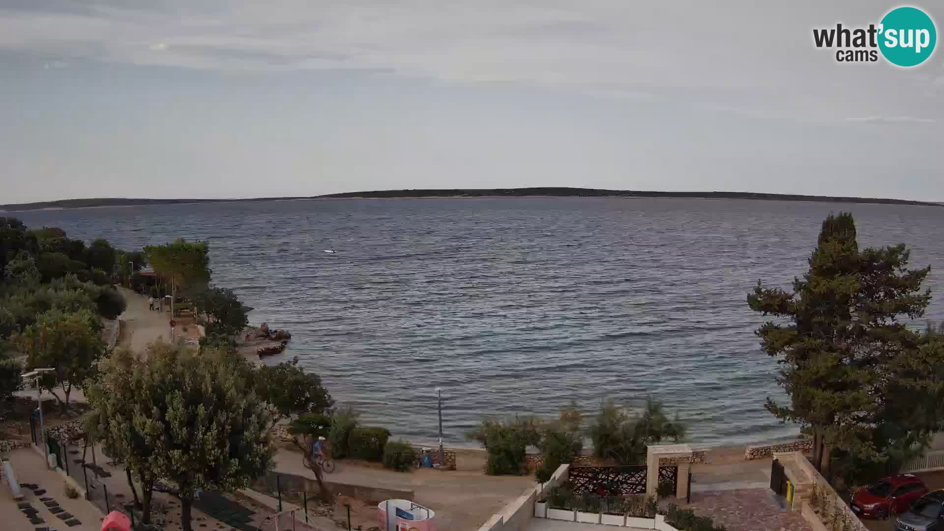 Webcam Strand Male Mandre – Liveblick von der Insel Pag