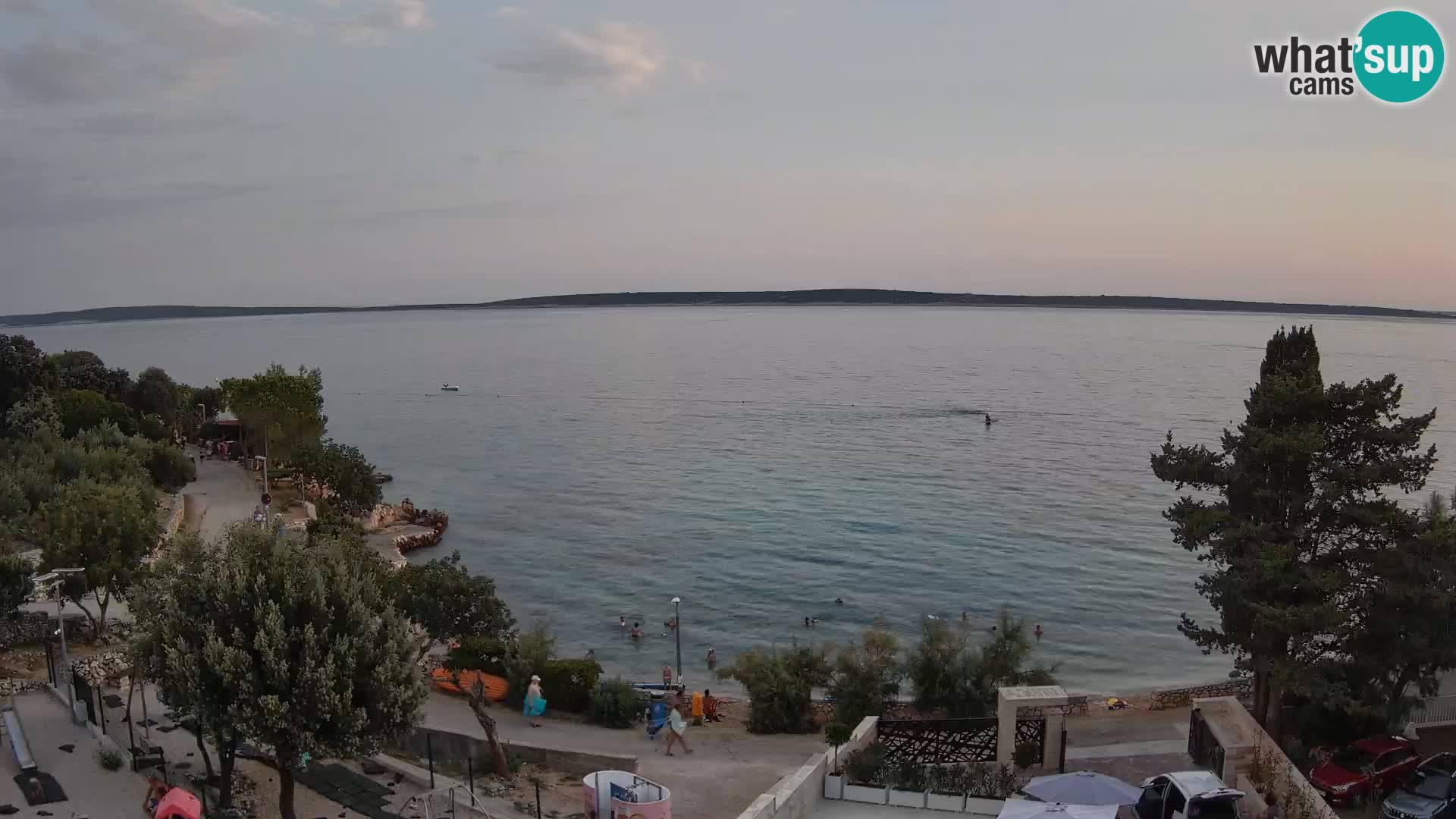 Webcam Strand Male Mandre – Liveblick von der Insel Pag