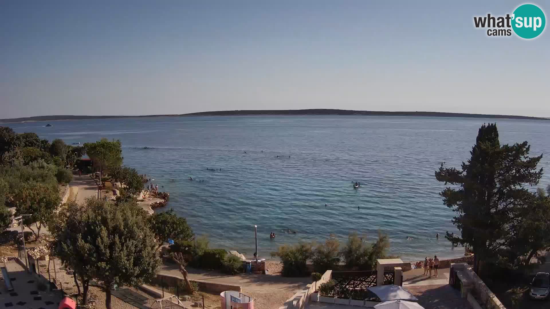 Webcam Plaža Male Mandre – Live View from Pag Island