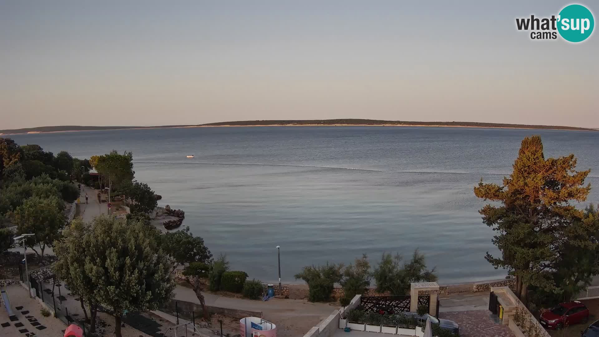 Webcam Plaža Male Mandre – Diretta dalla spiaggia sull’isola di Pag