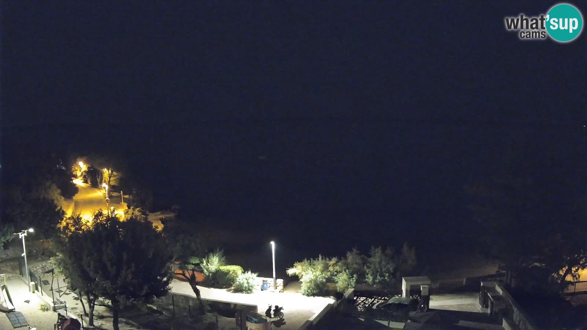 Webcam Plage Male Mandre – Vue en direct depuis l’île de Pag