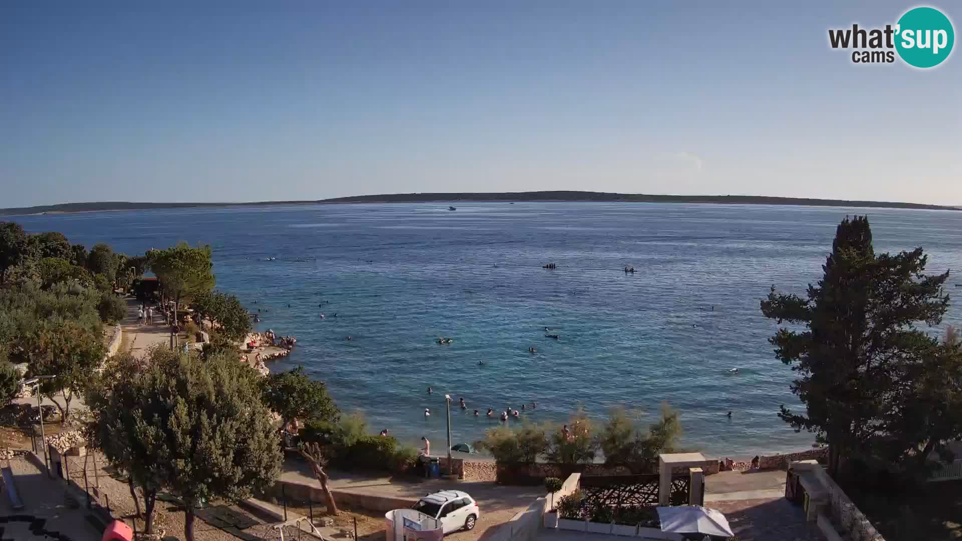 Webcam Plaža Male Mandre – Live View from Pag Island