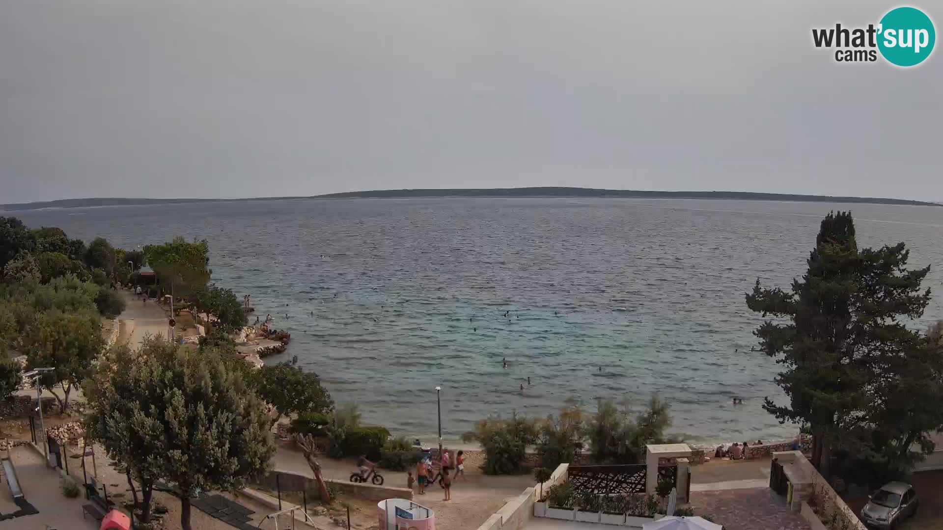 Webcam Strand Male Mandre – Liveblick von der Insel Pag