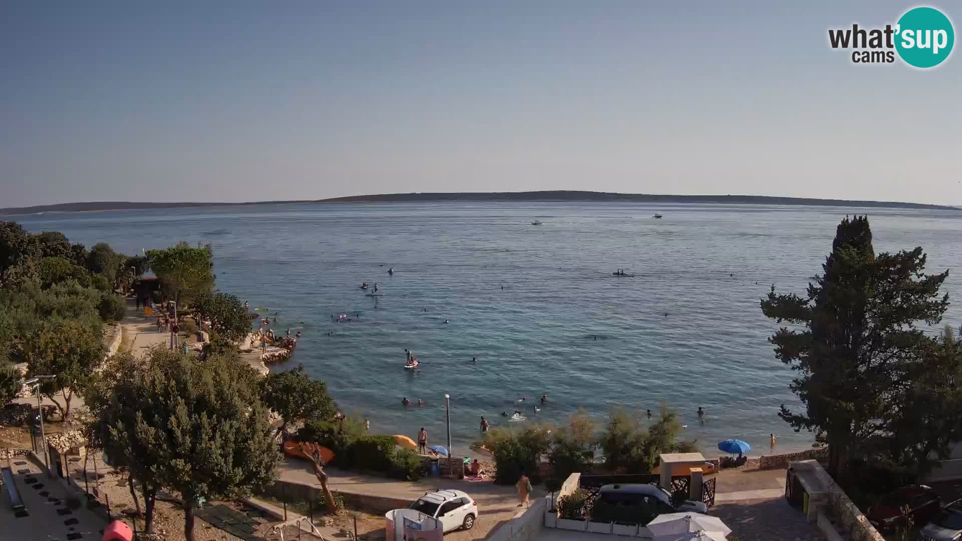 Webcam Plaža Male Mandre – Live View from Pag Island
