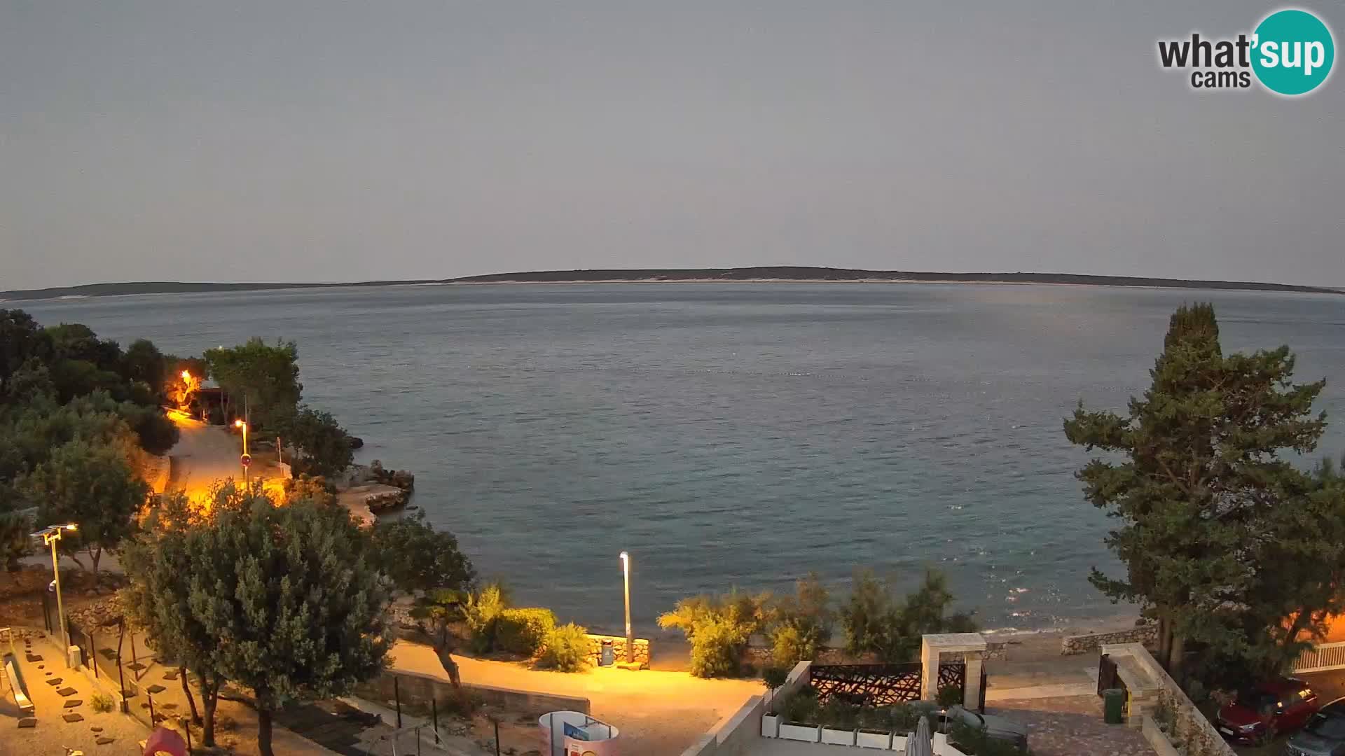 Webcam Plaža Male Mandre – Live View from Pag Island