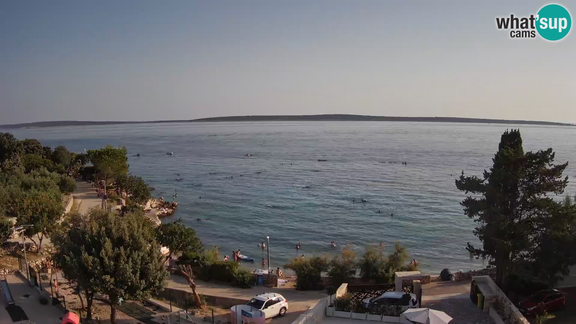 Webcam Plaža Male Mandre – Live View from Pag Island