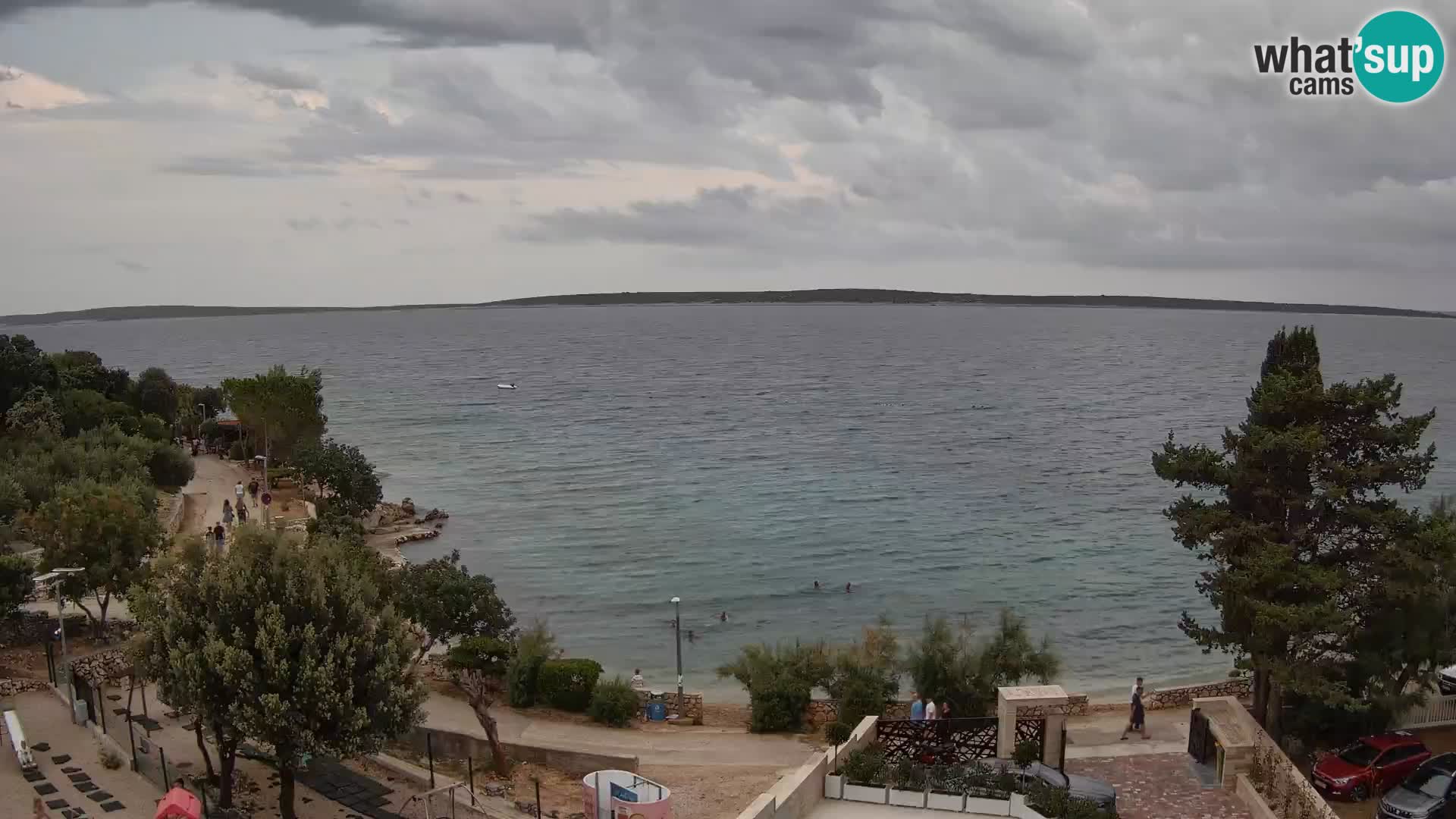 Webcam Plaža Male Mandre – Diretta dalla spiaggia sull’isola di Pag