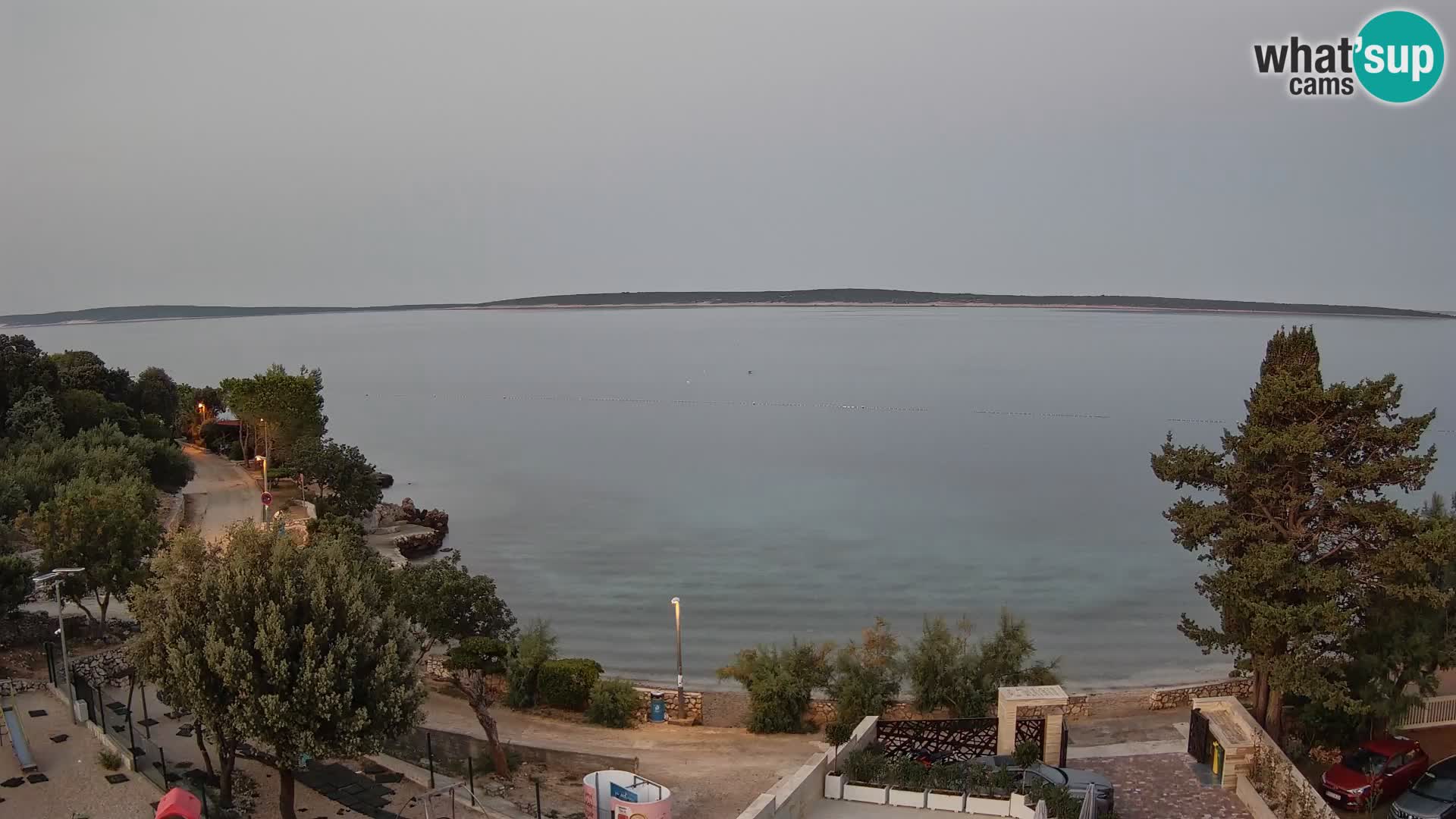 Webcam Plaža Male Mandre – Live View from Pag Island