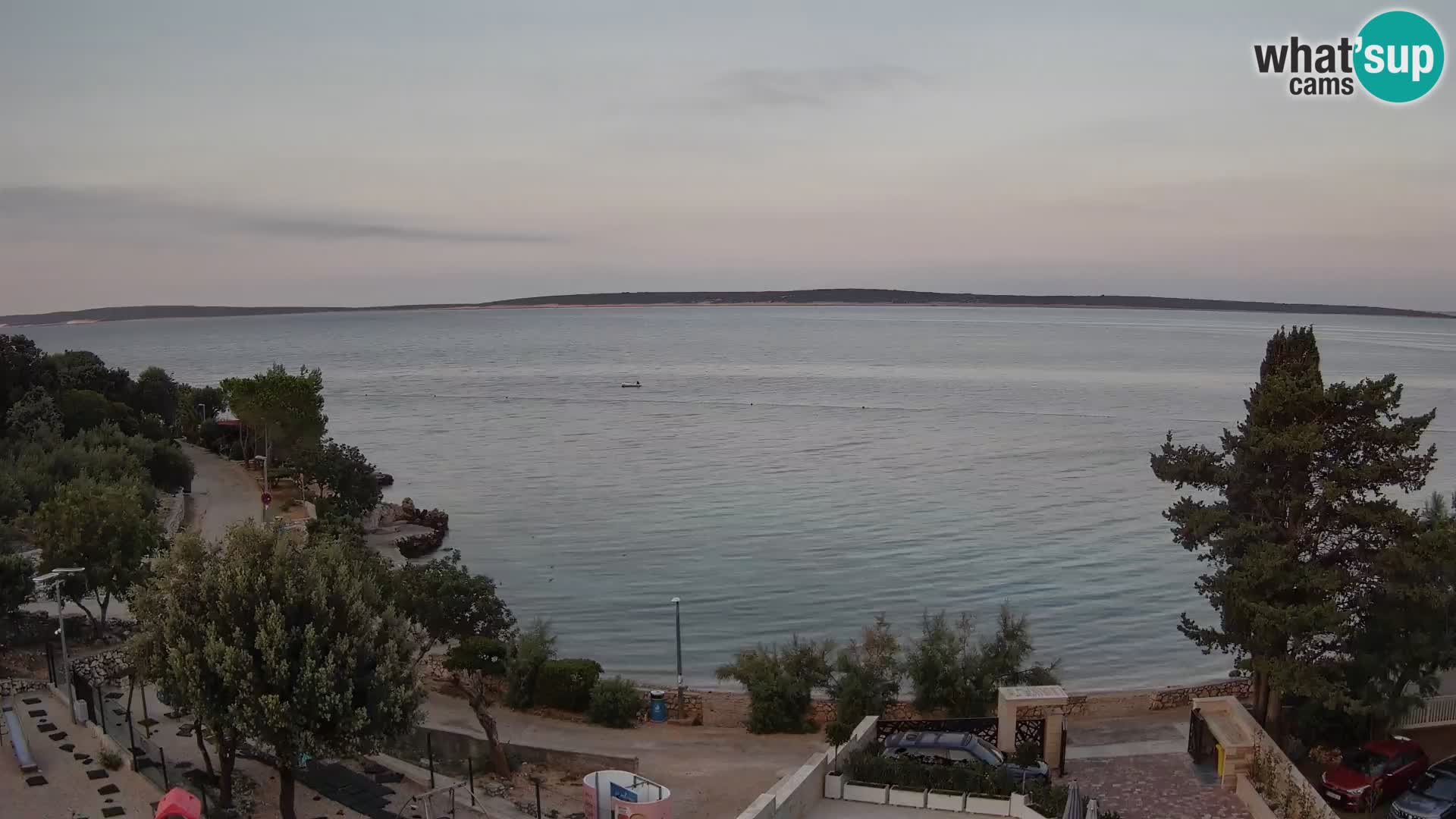 Webcam Strand Male Mandre – Liveblick von der Insel Pag