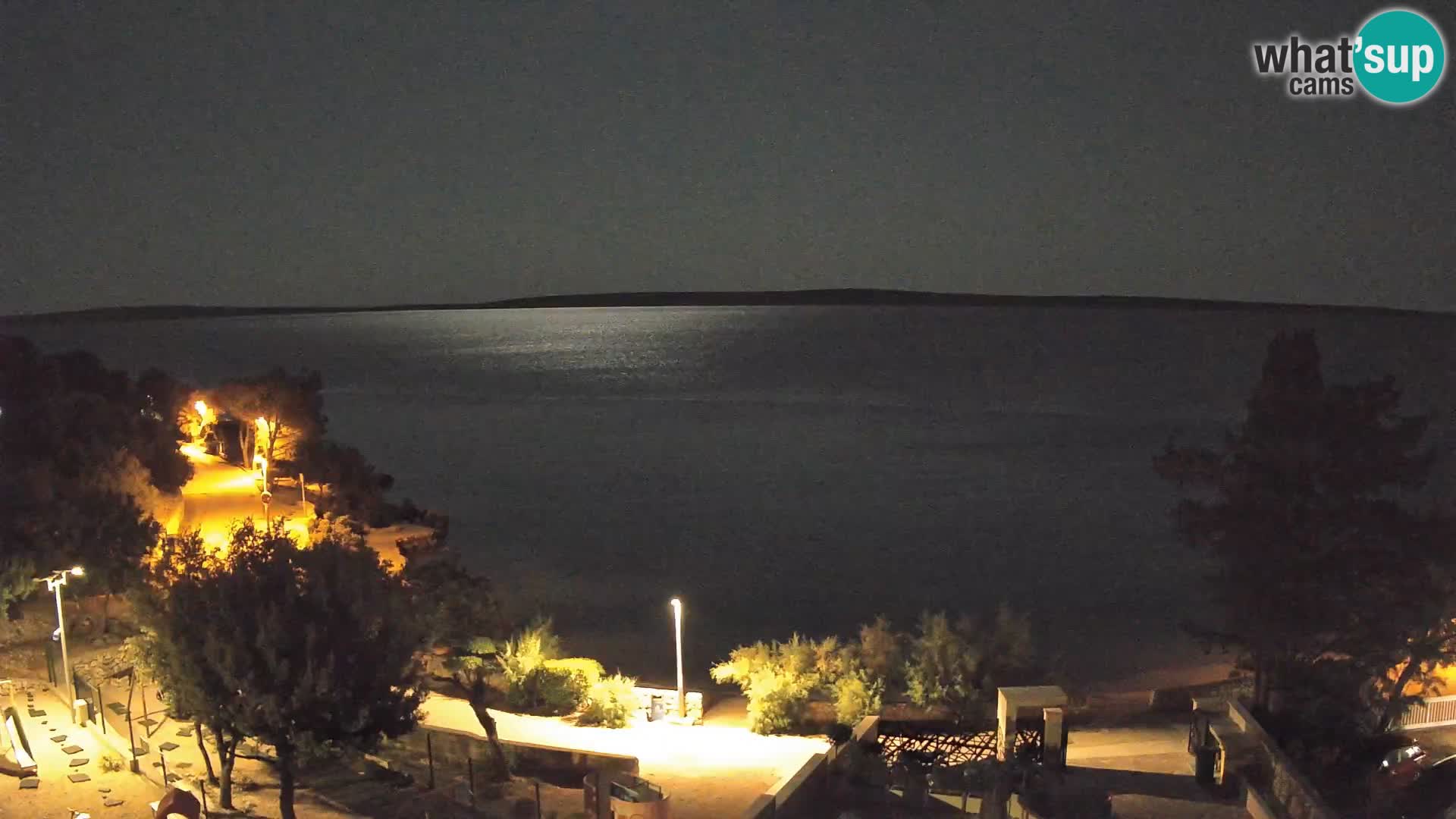 Webcam Plaža Male Mandre – Live View from Pag Island
