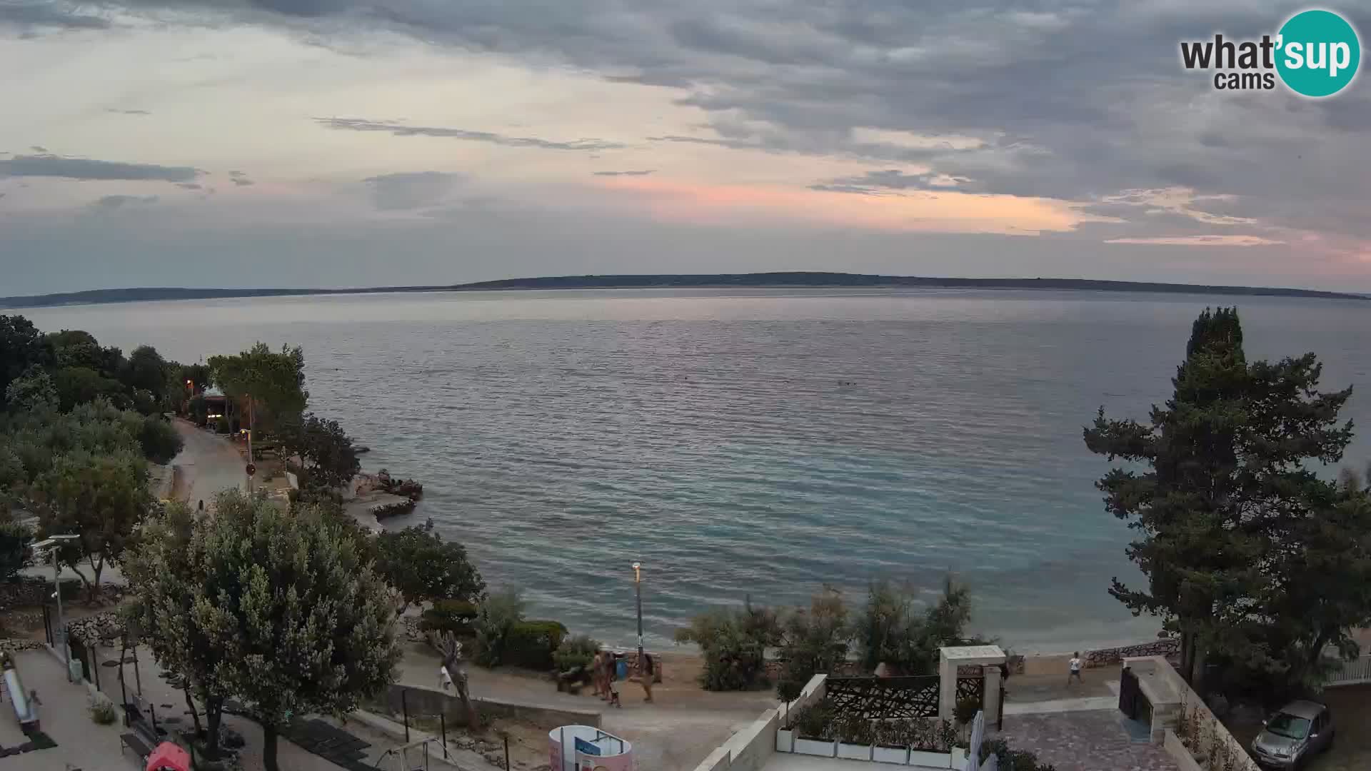 Webcam Strand Male Mandre – Liveblick von der Insel Pag