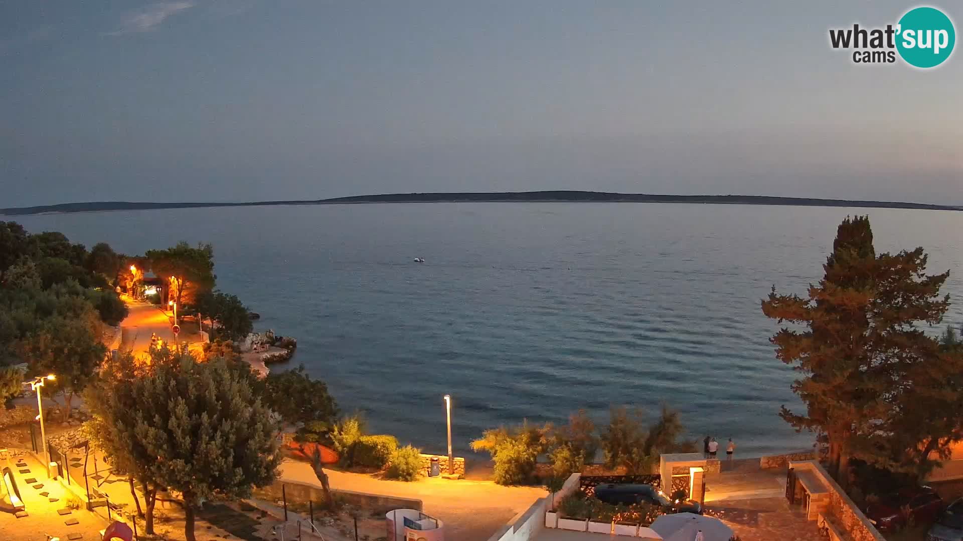 Webcam Strand Male Mandre – Liveblick von der Insel Pag