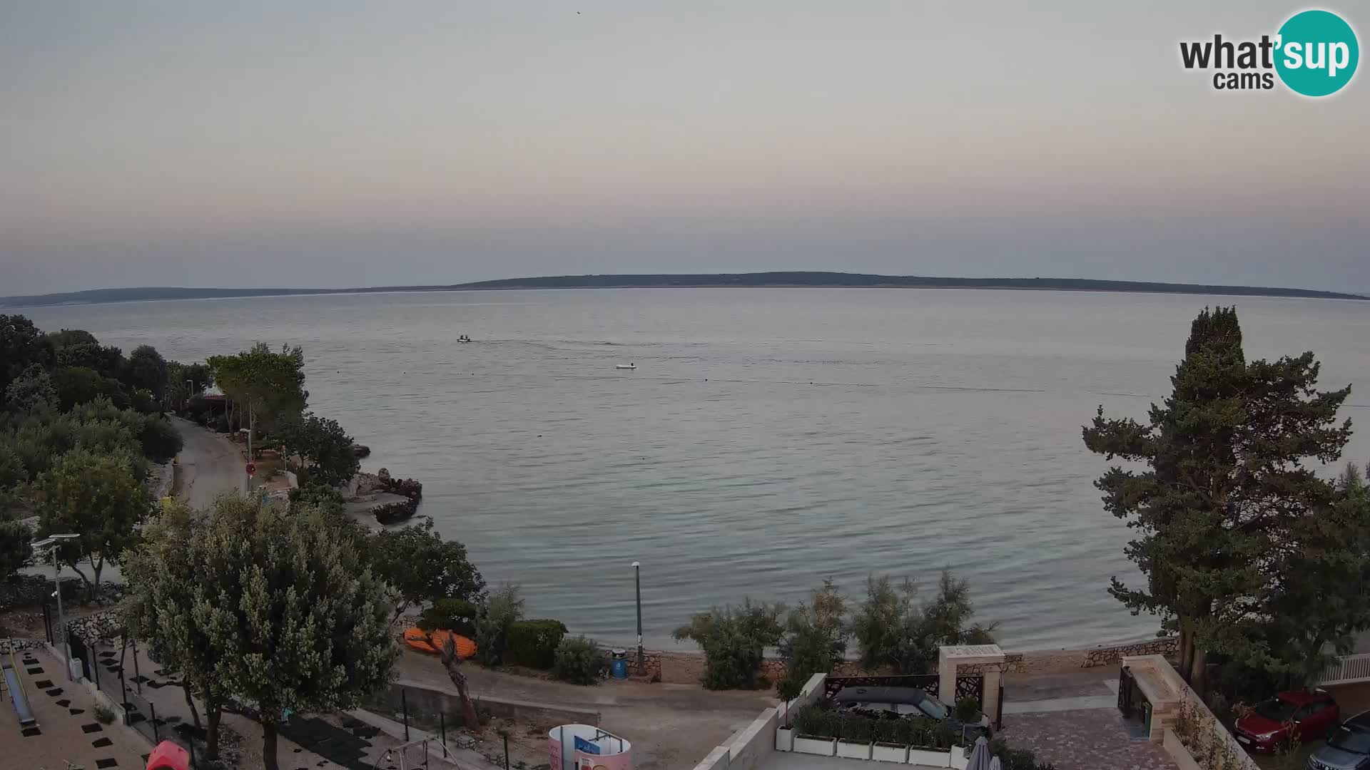 Webcam Strand Male Mandre – Liveblick von der Insel Pag