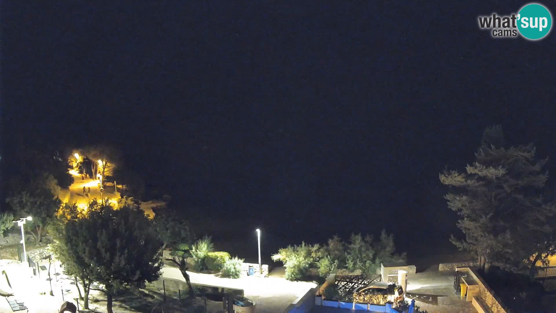Webcam Plaža Male Mandre – Diretta dalla spiaggia sull’isola di Pag