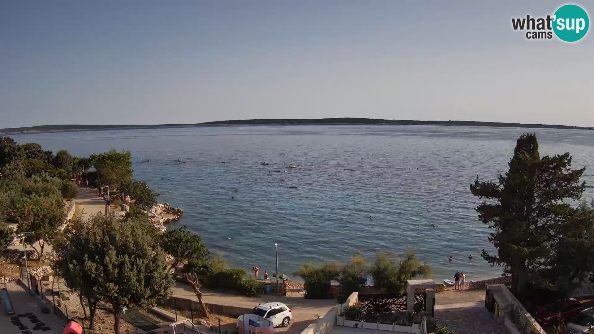 Webcam Strand Male Mandre – Liveblick von der Insel Pag