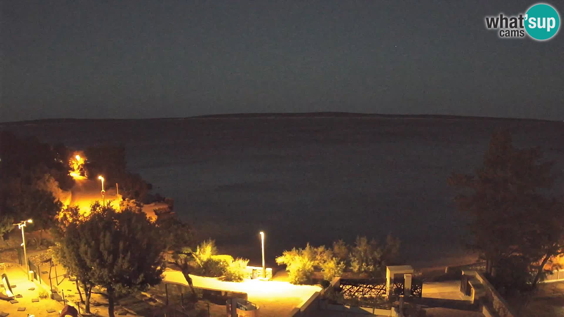 Webcam Strand Male Mandre – Liveblick von der Insel Pag