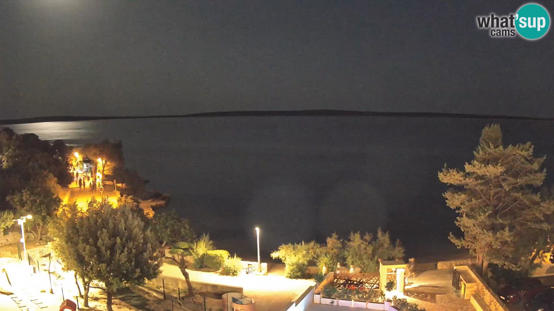 Webcam Strand Male Mandre – Liveblick von der Insel Pag