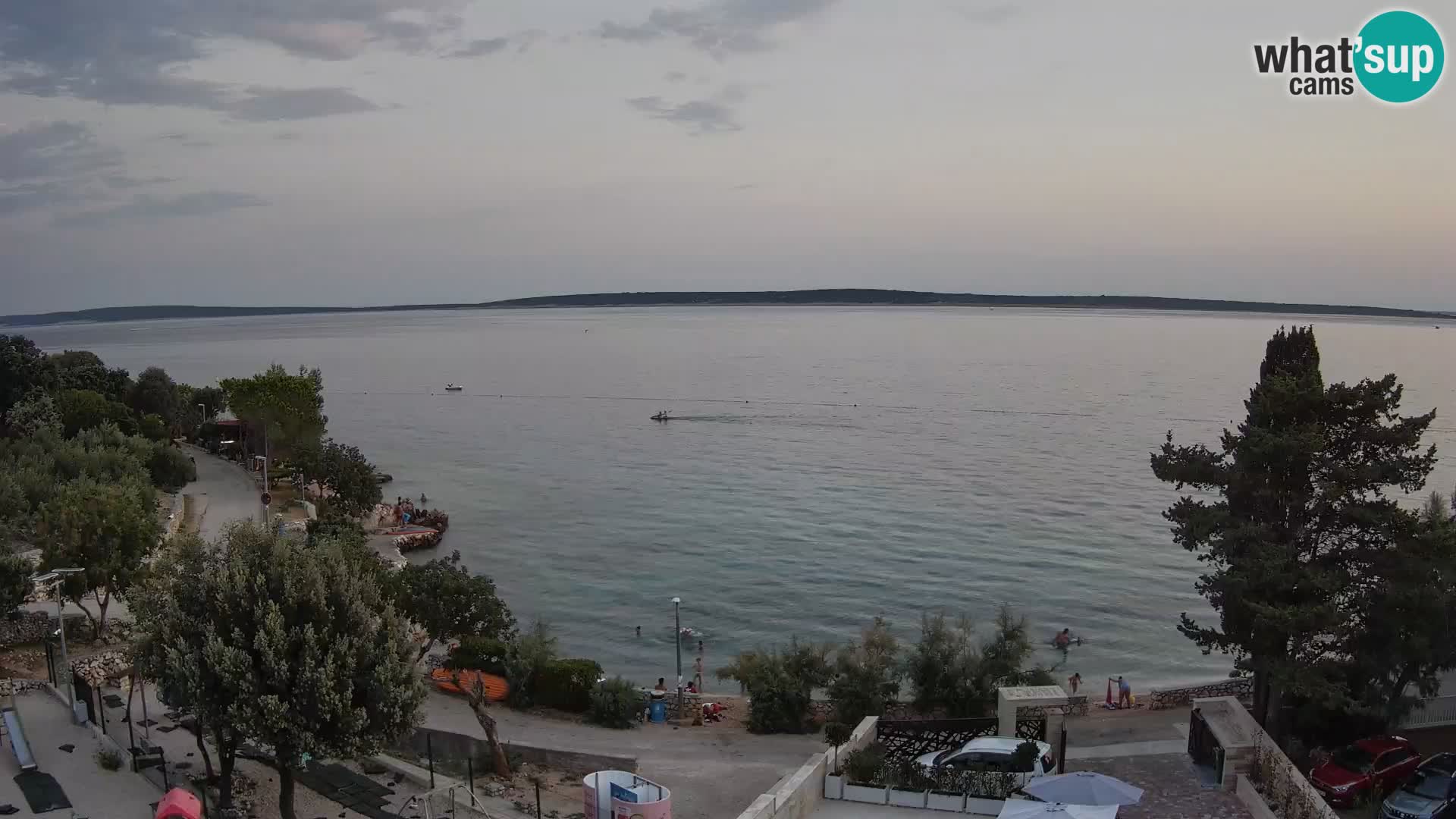 Webcam Plaža Male Mandre – Live View from Pag Island