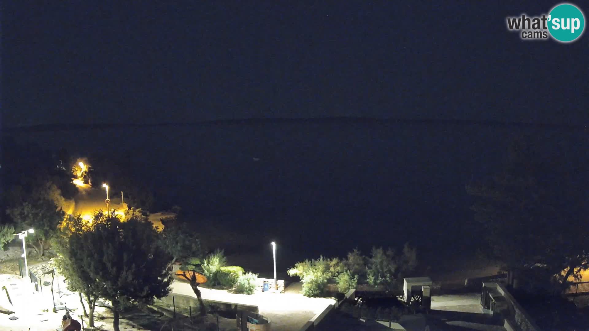 Webcam Plaža Male Mandre – Live View from Pag Island