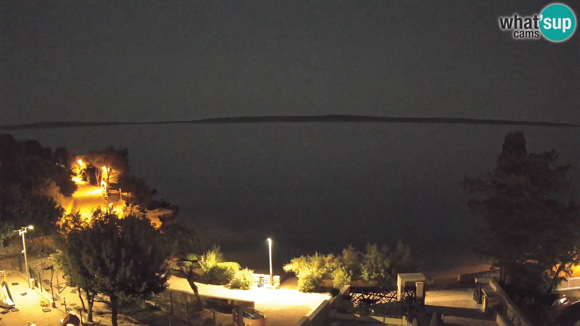 Webcam Strand Male Mandre – Liveblick von der Insel Pag