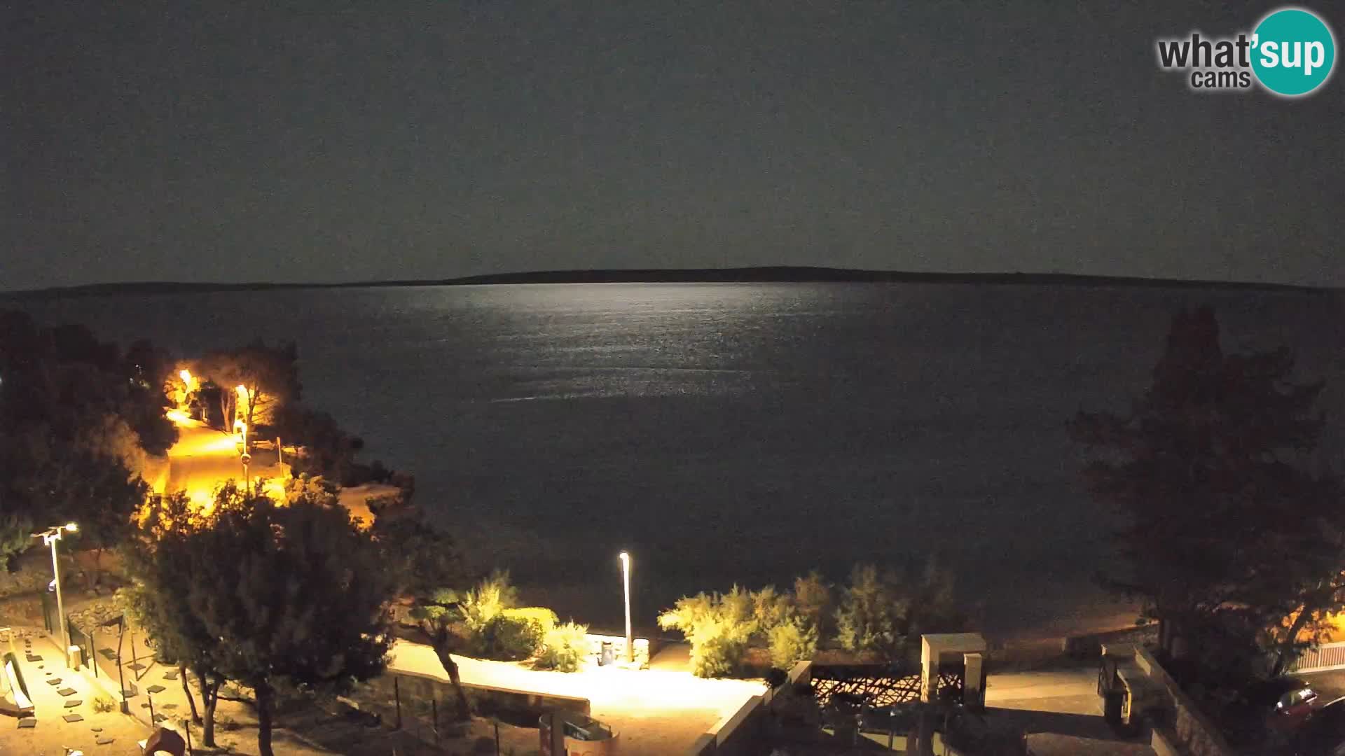 Webcam Strand Male Mandre – Liveblick von der Insel Pag