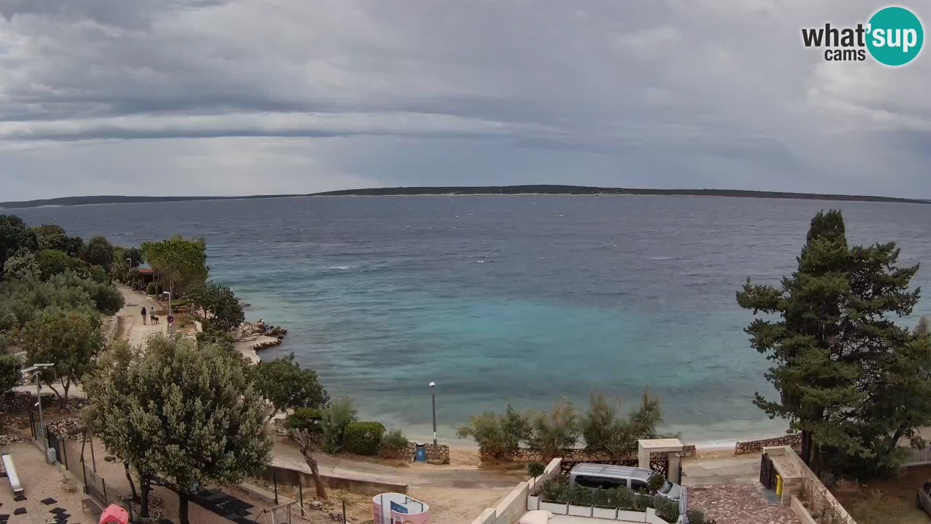 Webcam Plaža Male Mandre – Live View from Pag Island