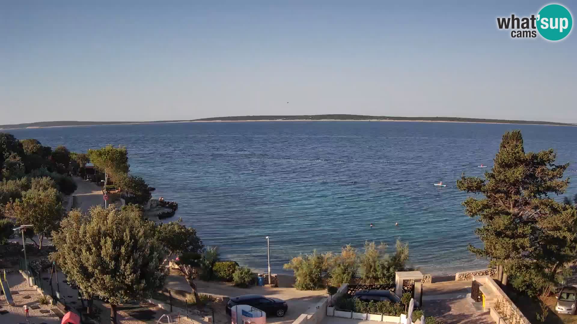 Webcam Plaža Male Mandre – Diretta dalla spiaggia sull’isola di Pag