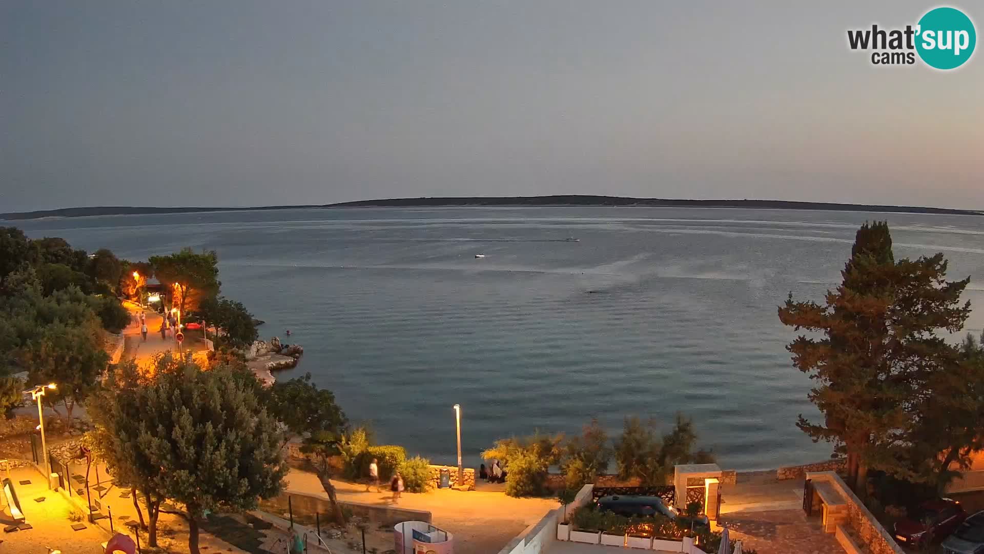 Webcam Plaža Male Mandre – Live View from Pag Island