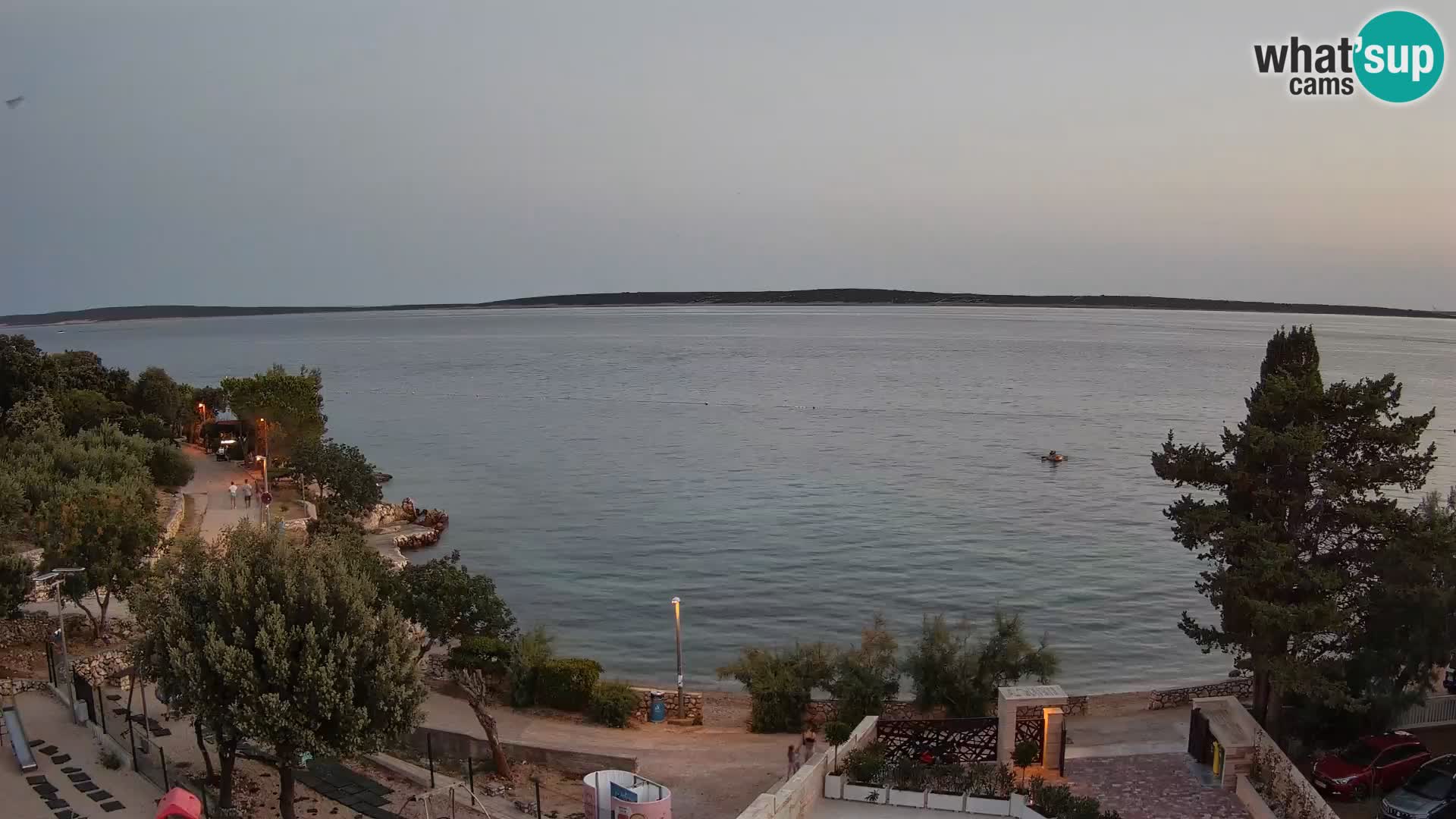 Webcam Plaža Male Mandre – Live View from Pag Island