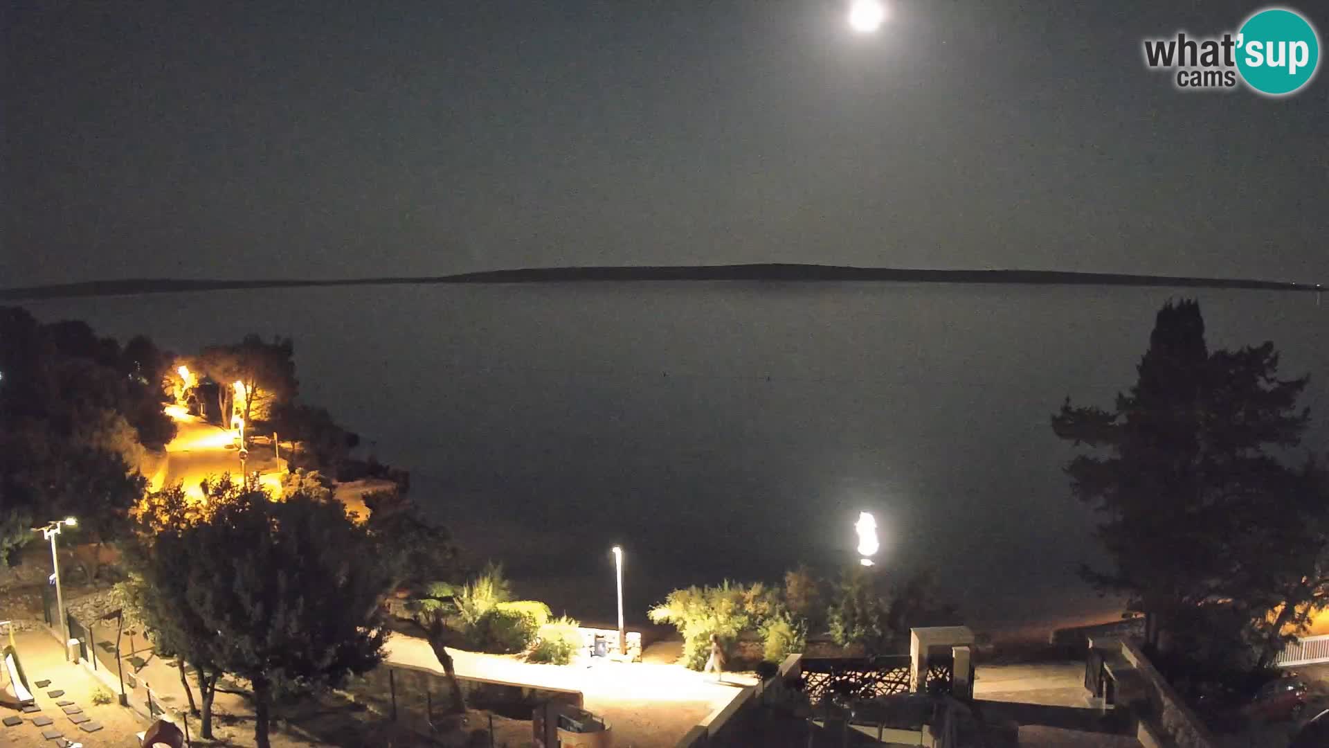 Webcam Strand Male Mandre – Liveblick von der Insel Pag
