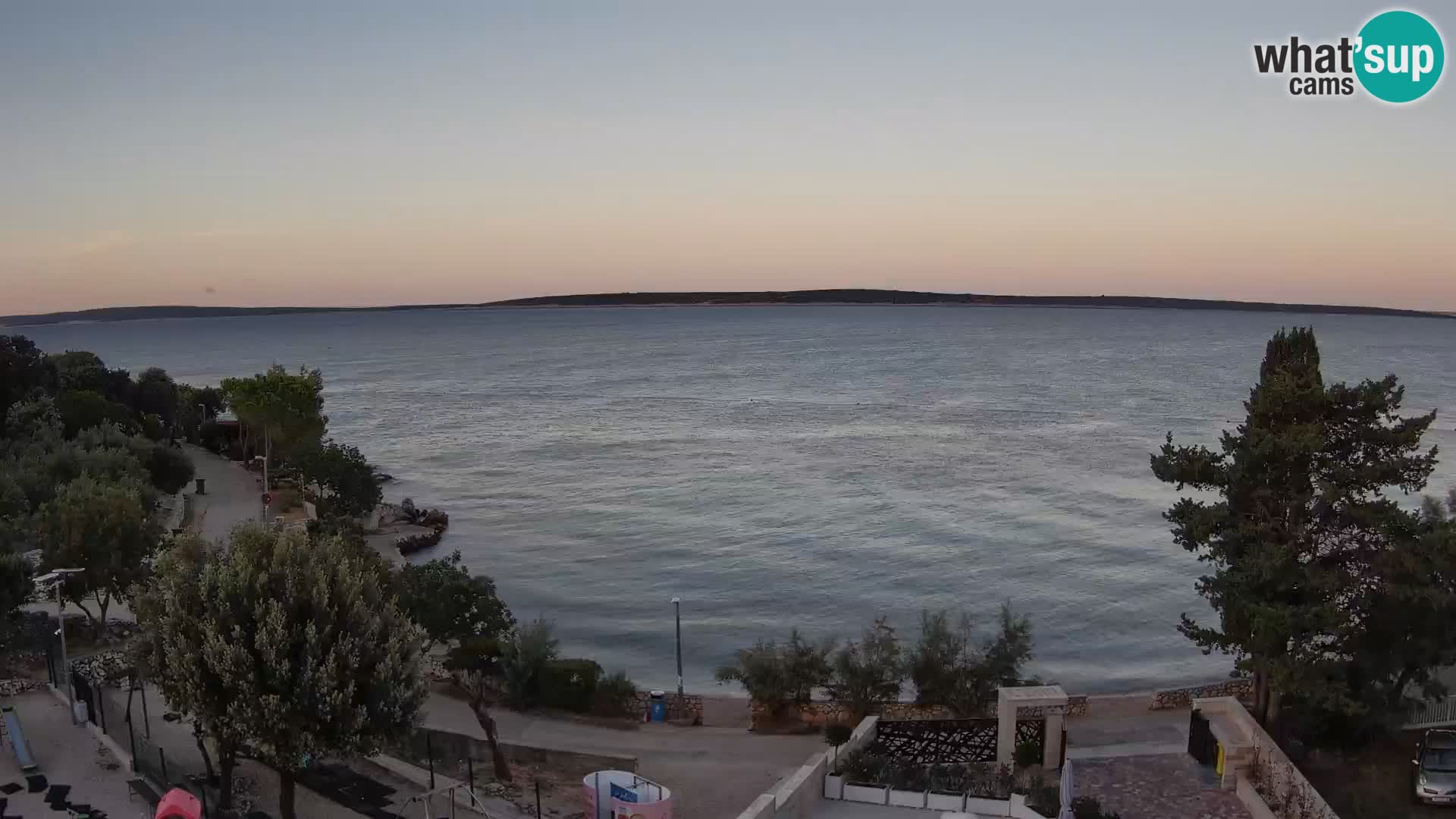Webcam Strand Male Mandre – Liveblick von der Insel Pag