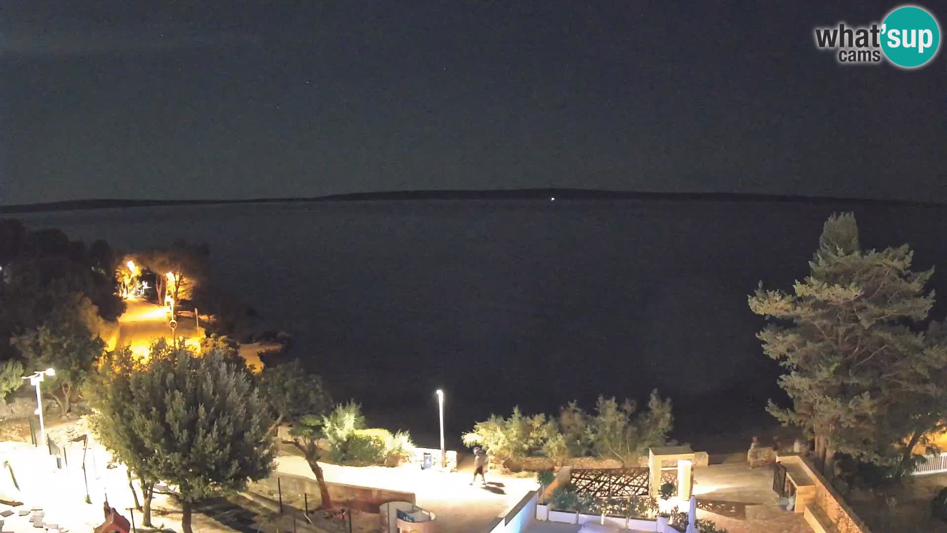 Webcam Plaža Male Mandre – Diretta dalla spiaggia sull’isola di Pag