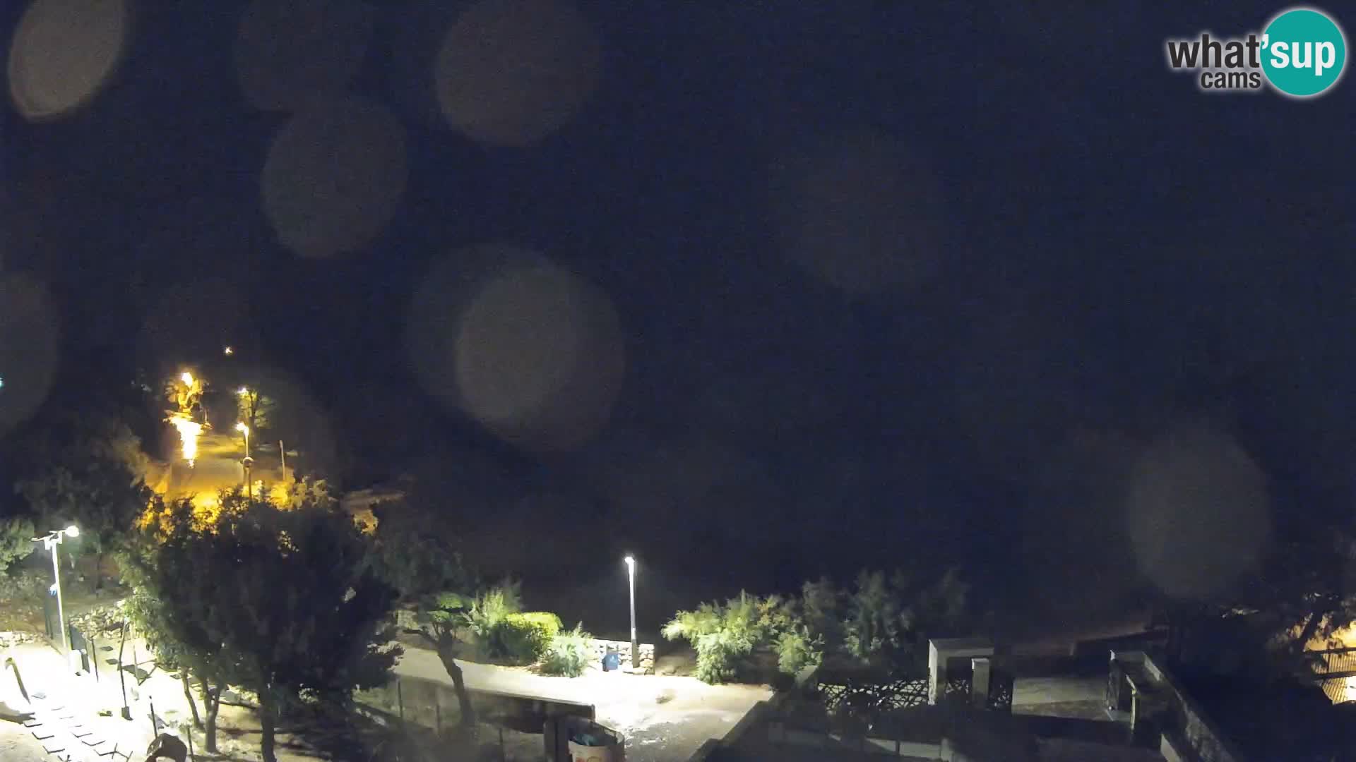 Webcam Strand Male Mandre – Liveblick von der Insel Pag