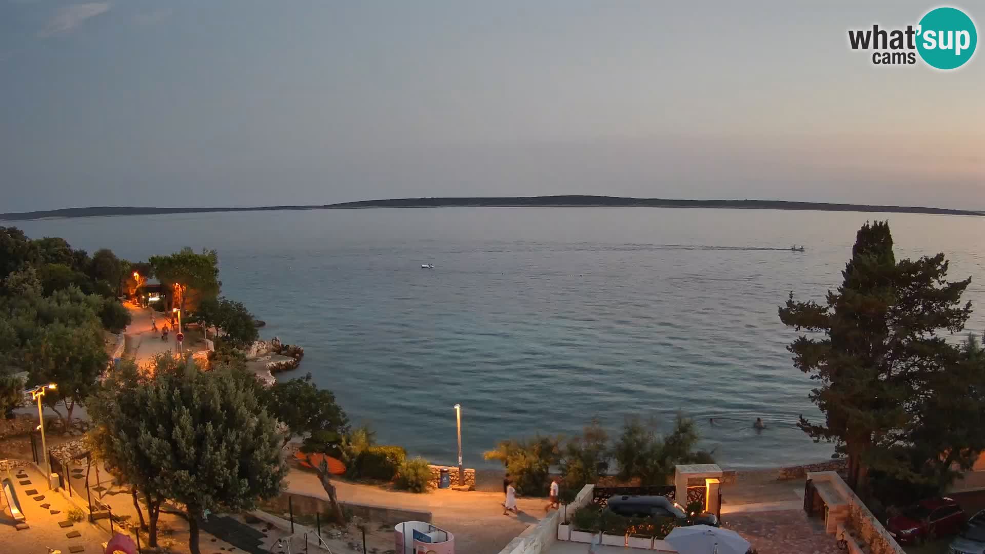 Webcam Plaža Male Mandre – Live View from Pag Island