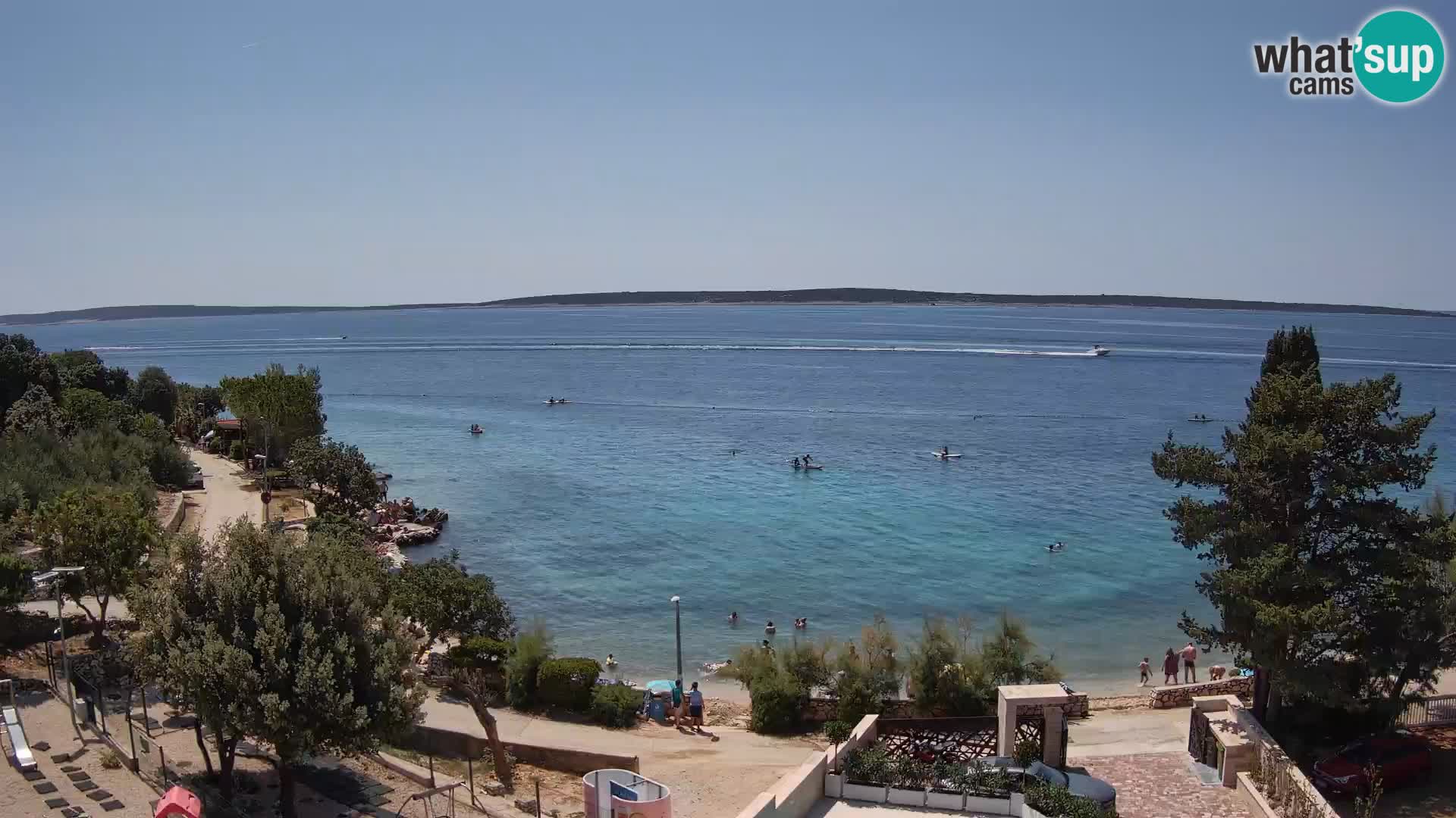 Webcam Plaža Male Mandre – Live View from Pag Island