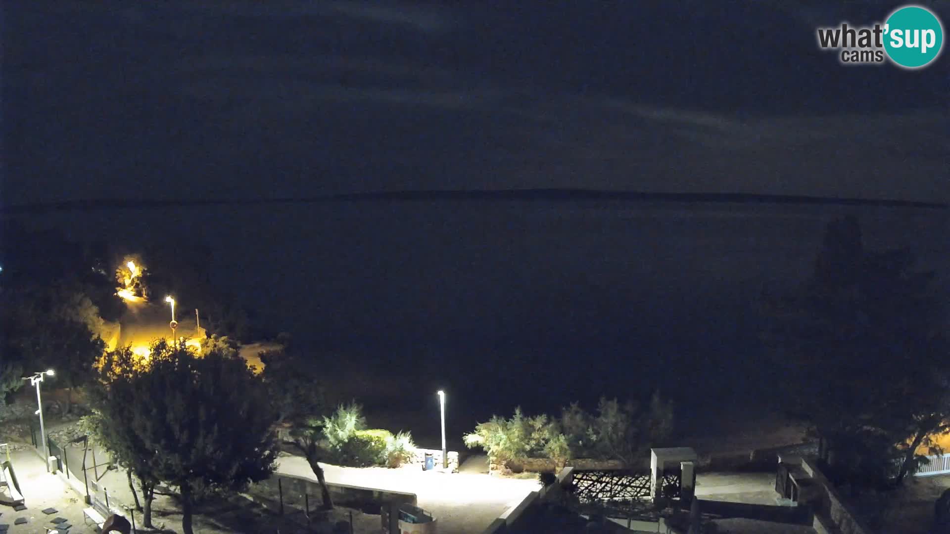 Webcam Strand Male Mandre – Liveblick von der Insel Pag
