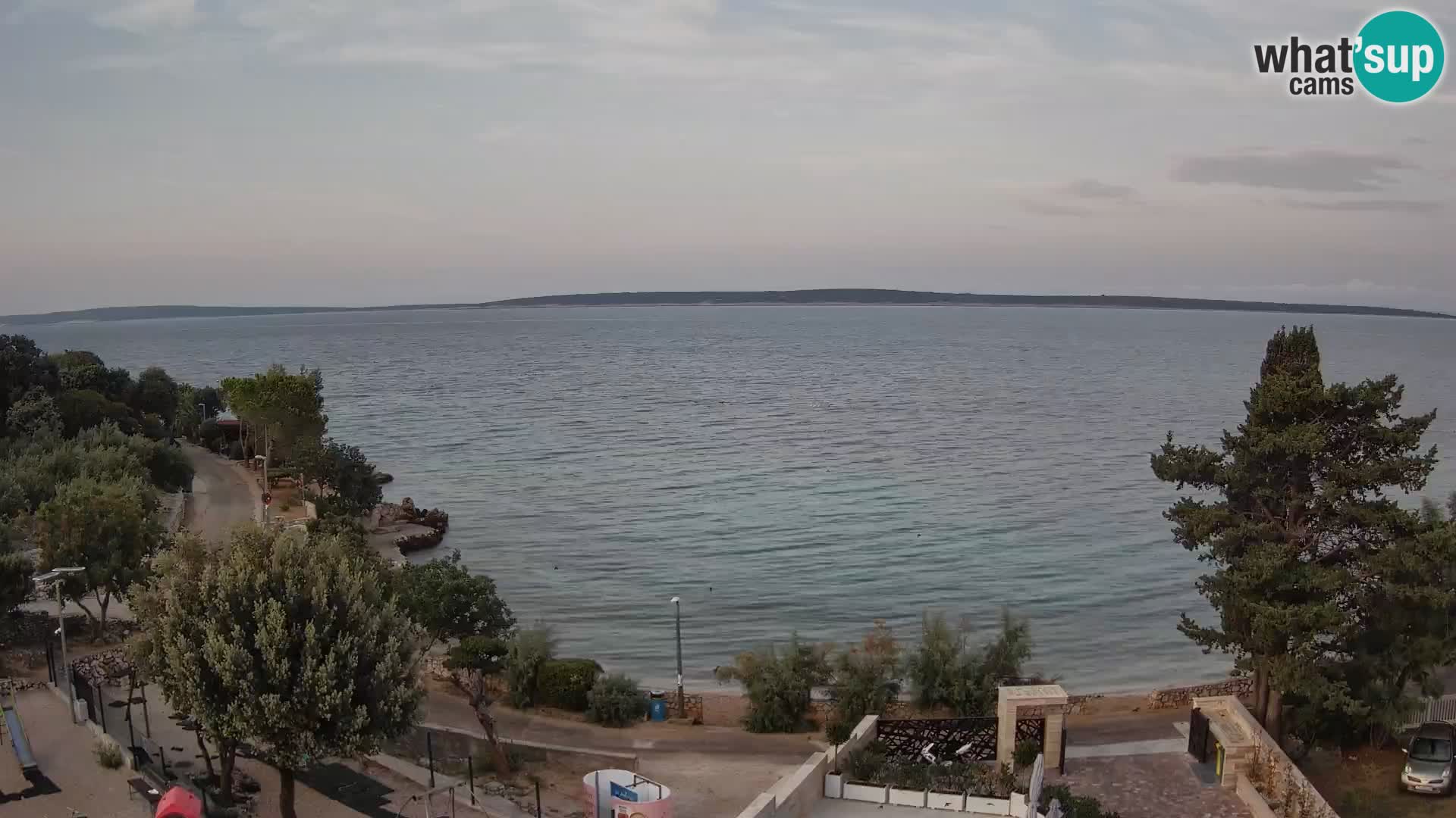 Webcam Plaža Male Mandre – Live View from Pag Island